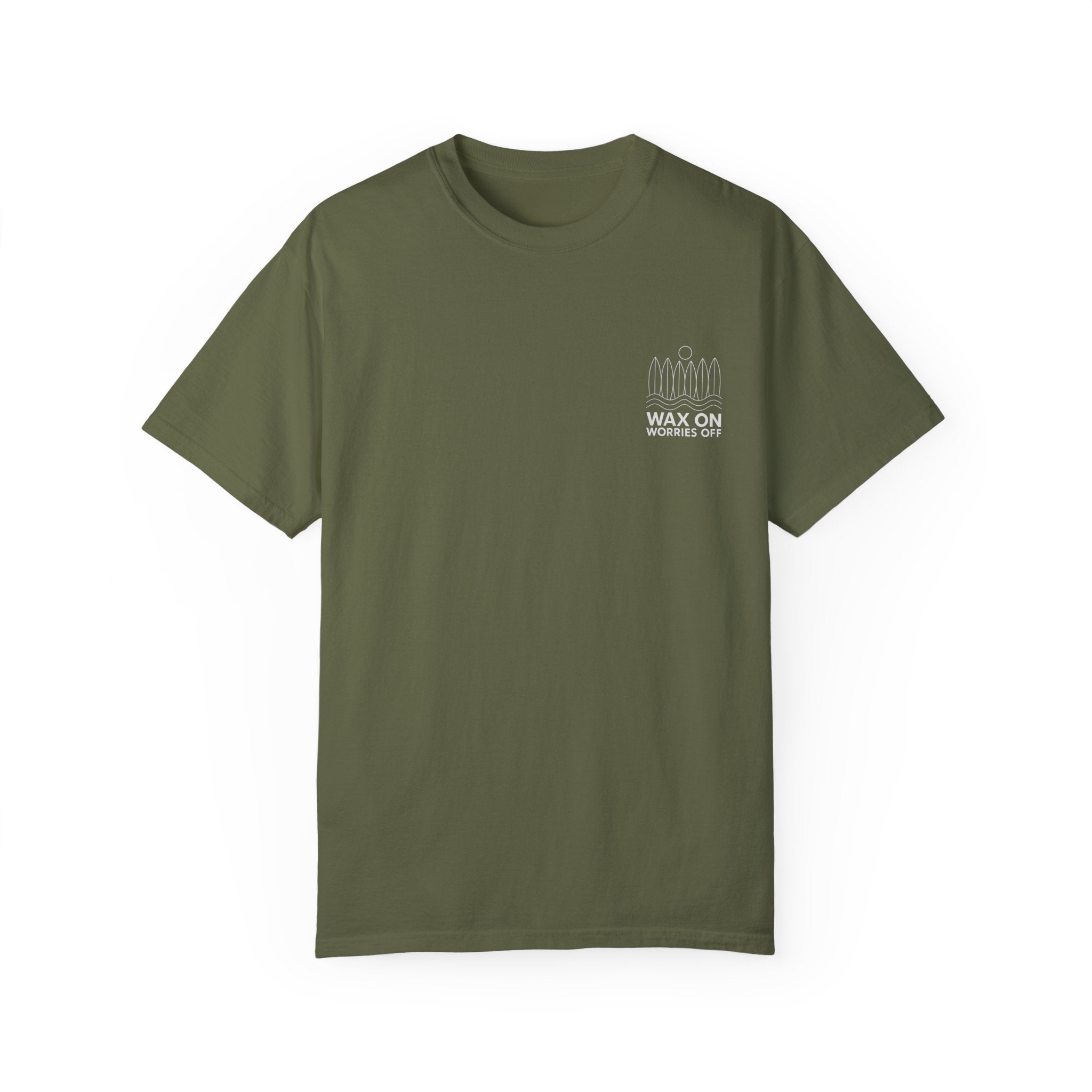 Boards Up 'Wax On' Relaxed Tee - White Outline