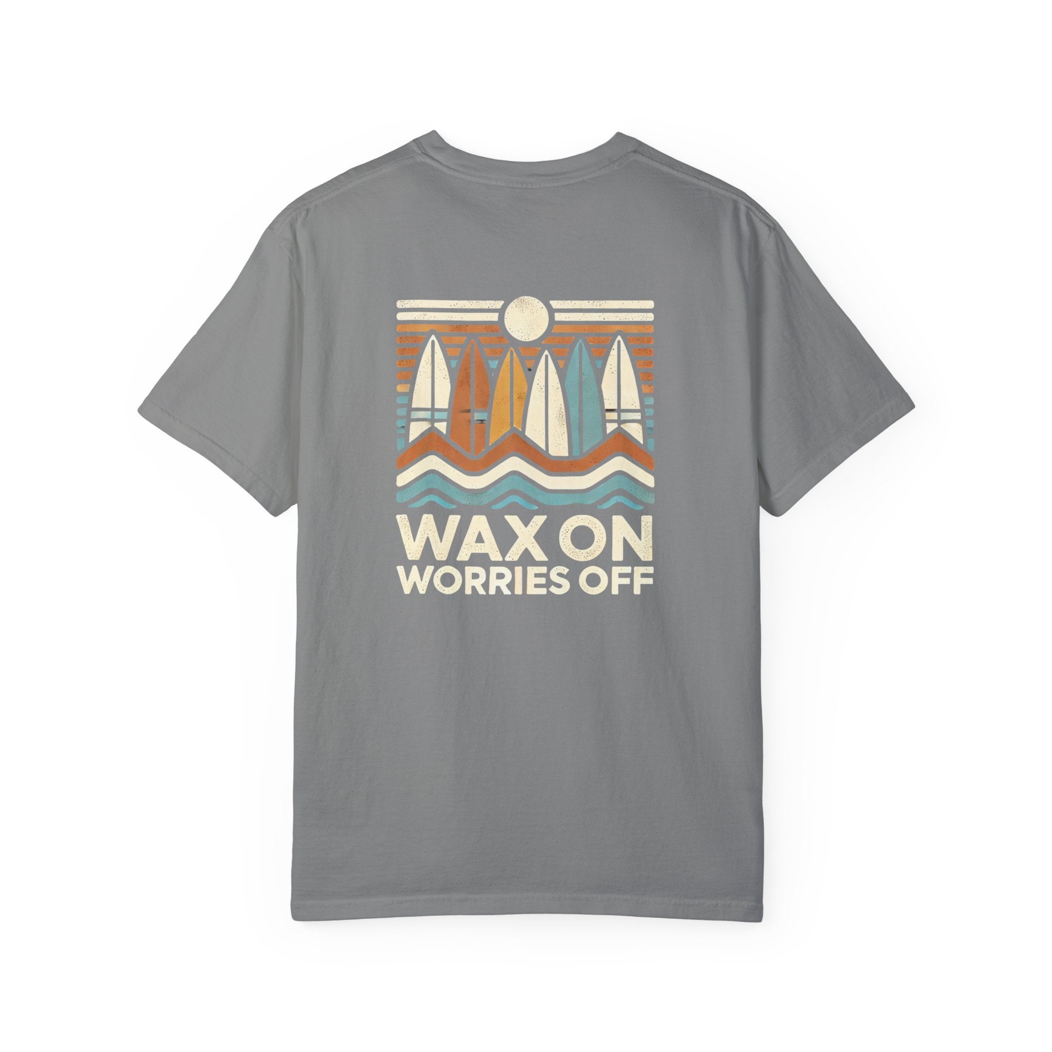 Boards Up 'Wax On' Relaxed Tee - Sand & Sky