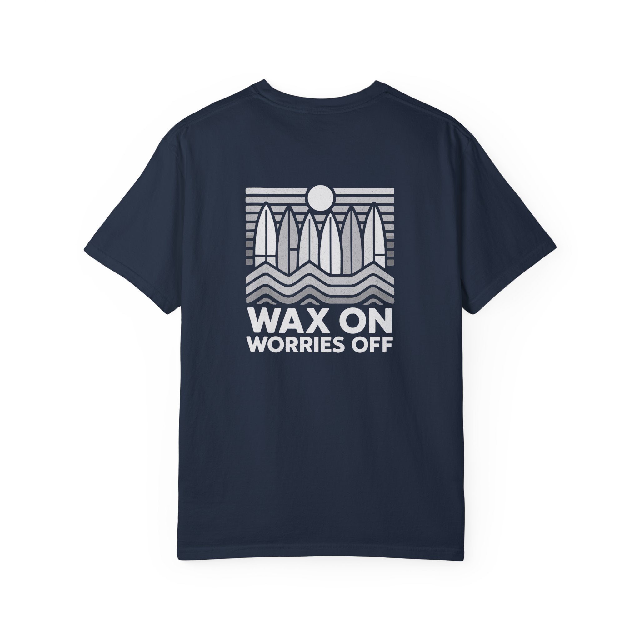 Boards Up 'Wax On' Relaxed Tee - Wave White