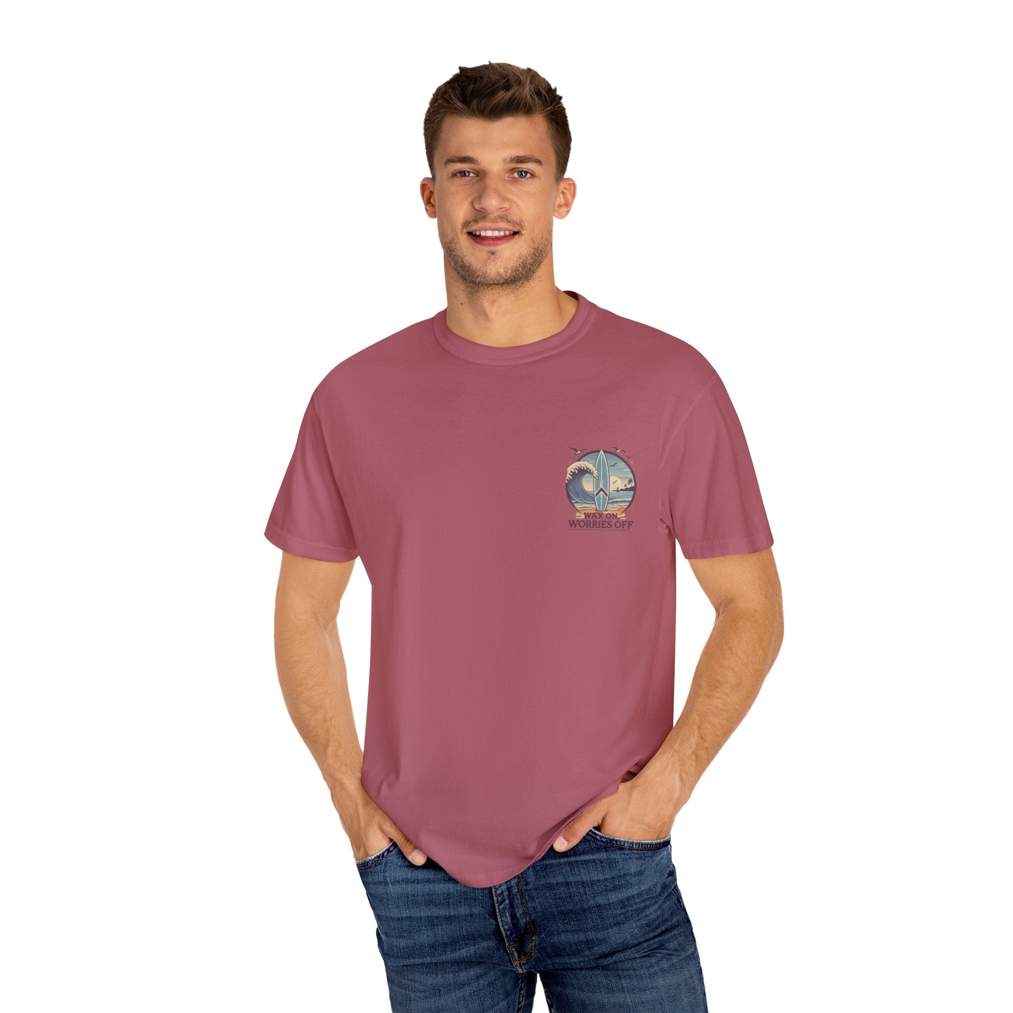 Wave Crest 'Wax On' Relaxed Tee - Acapulco Green