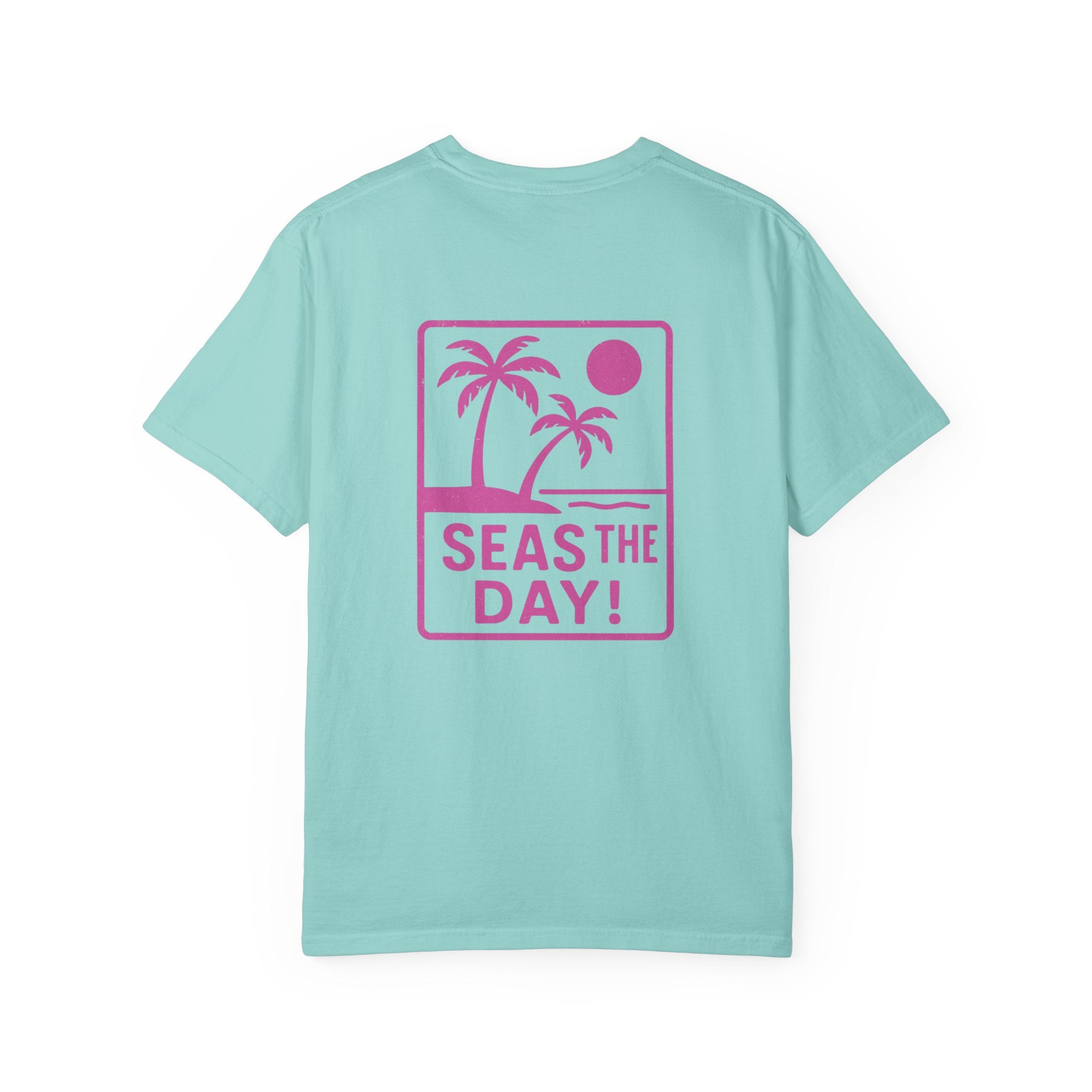 Tropic Beach 'Seas The Day' Relaxed Tee - Hot Summer Pink