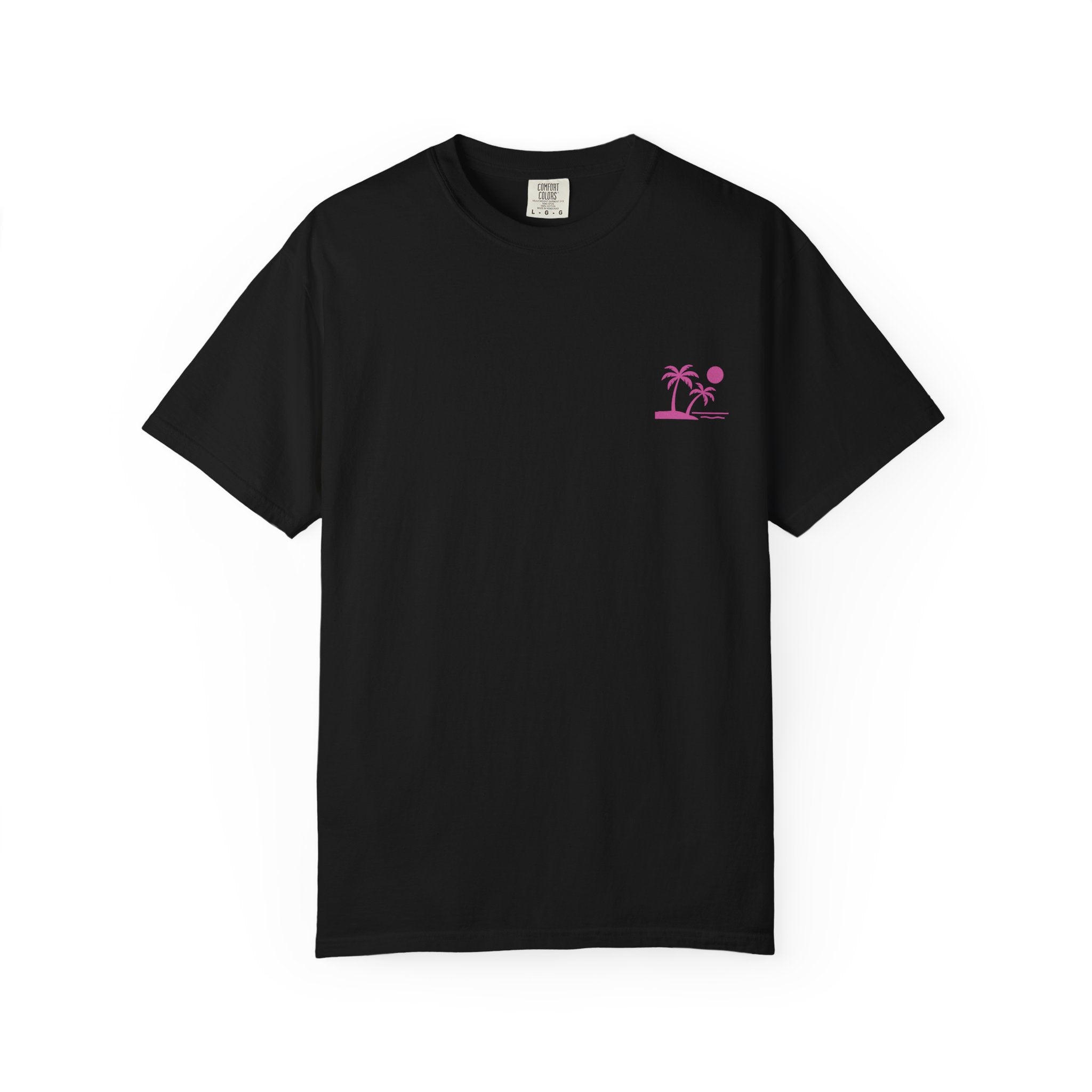 Tropic Beach 'Seas The Day' Relaxed Tee - Hot Summer Pink