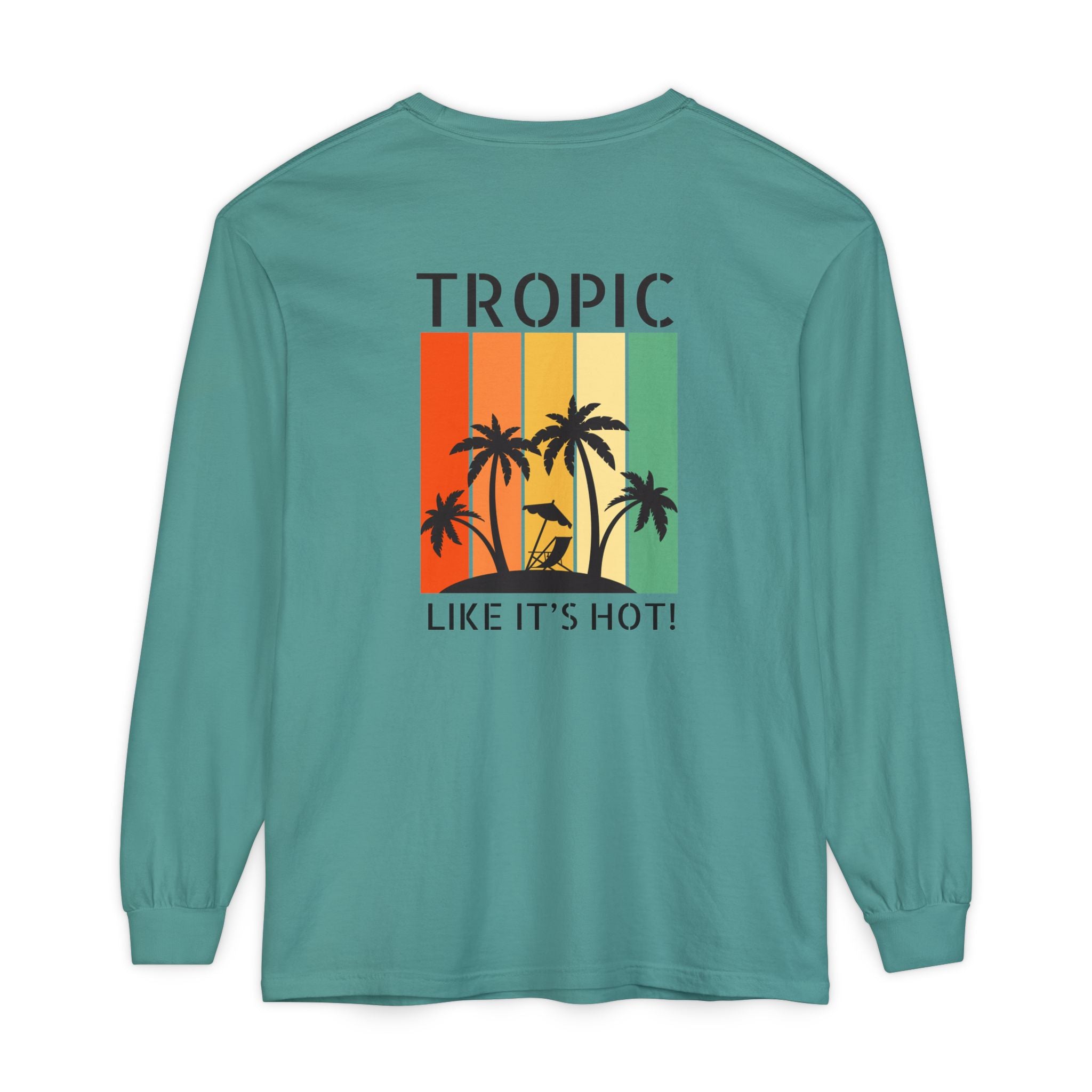 Tropic Panels Long Sleeve Tee - Rainbow Sunset