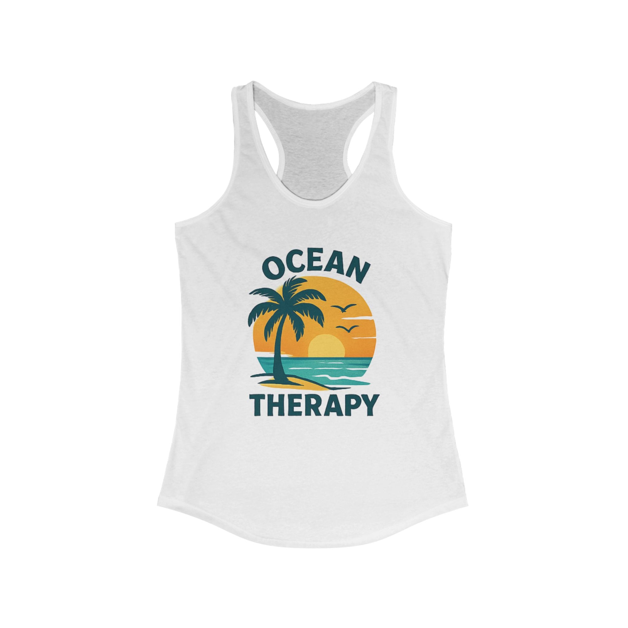 Ocean Therapy Racerback Tank - Sand & Sea