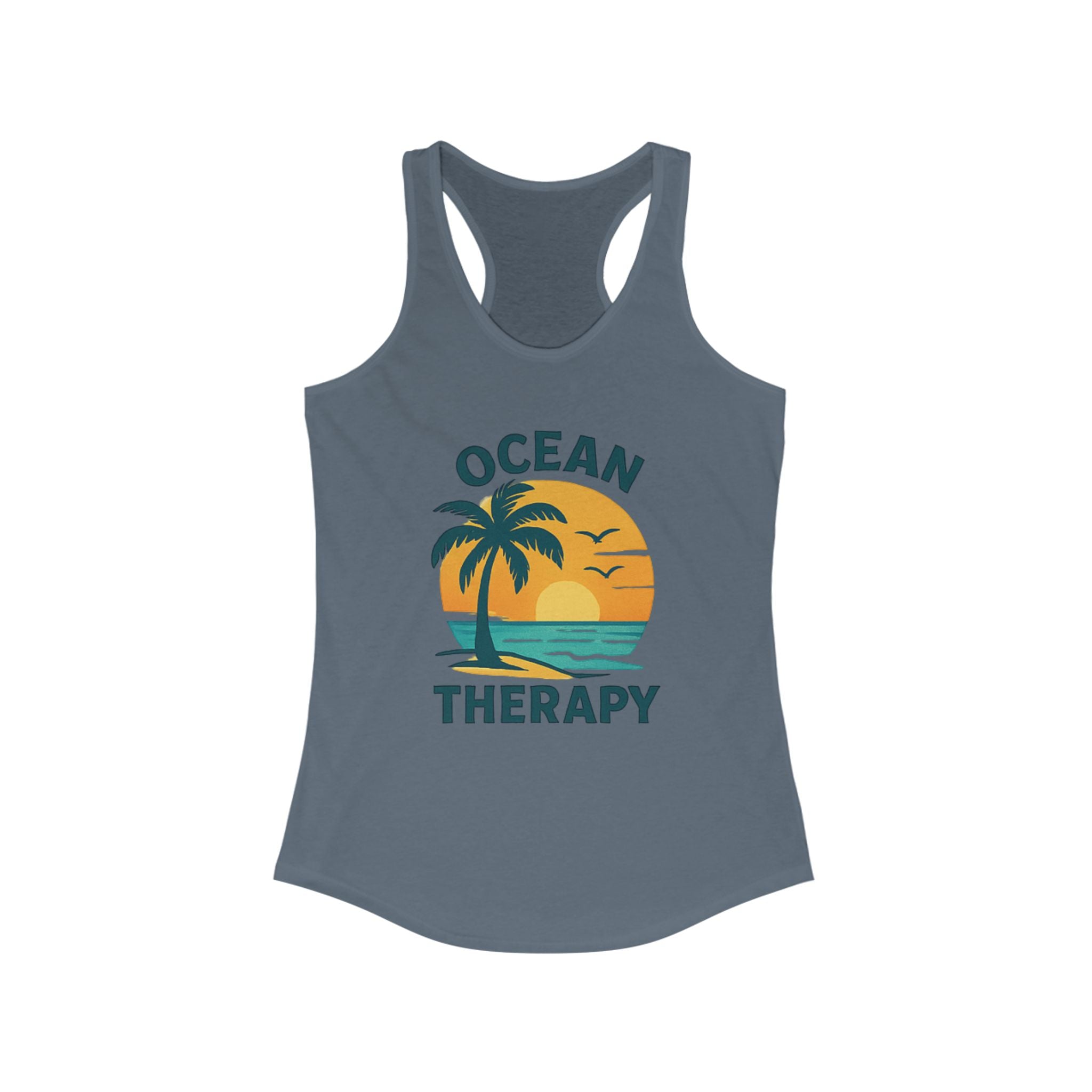 Ocean Therapy Racerback Tank - Sand & Sea