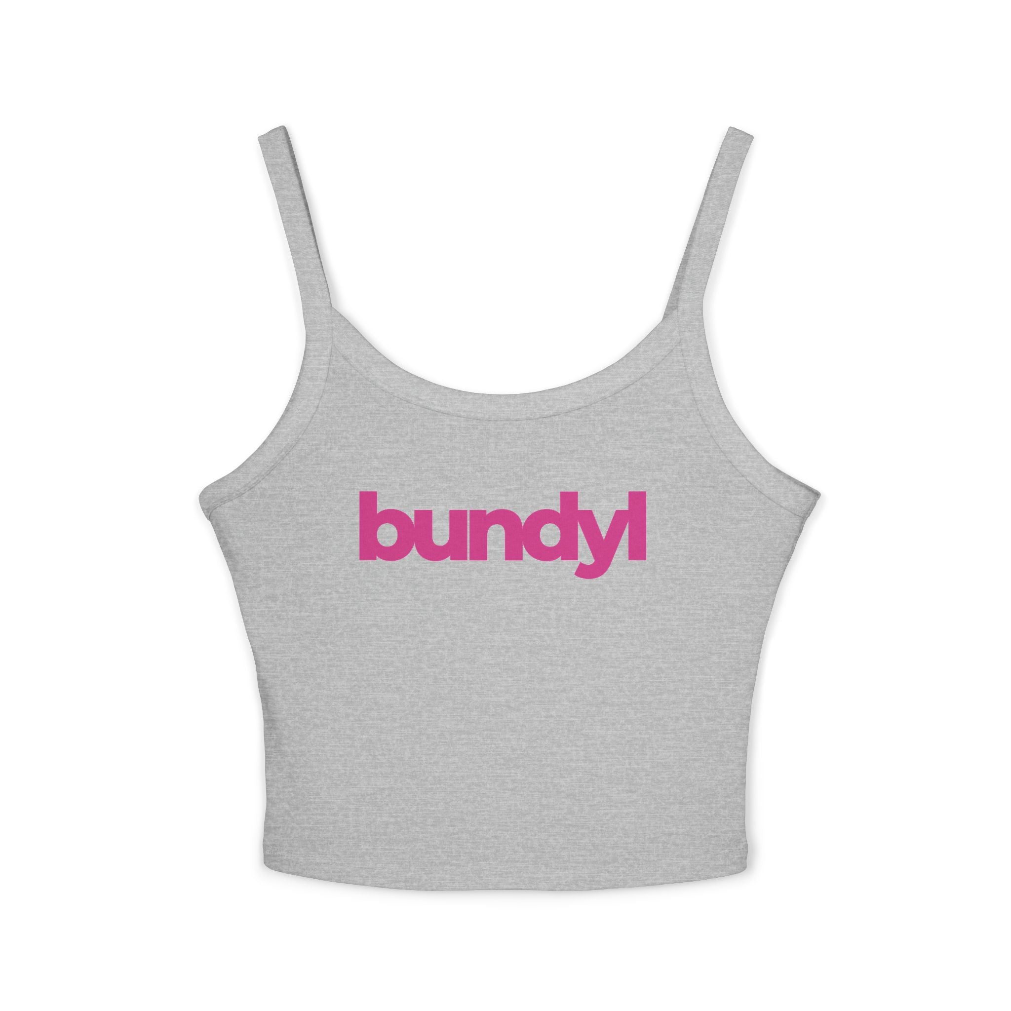 bundyl Logo Spaghetti Strap Tank - Hot Summer Pink