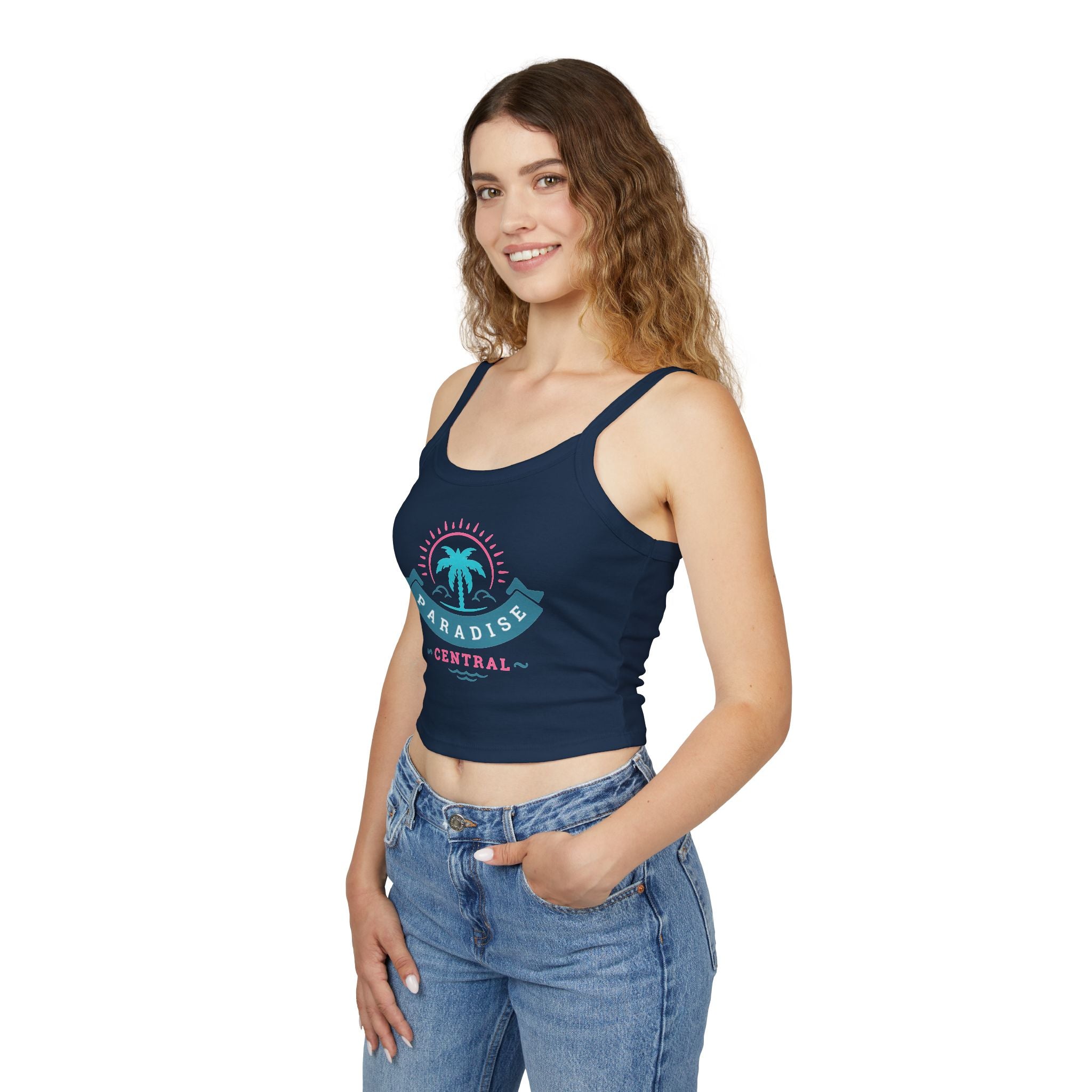 Paradise Central Spaghetti Strap Tank