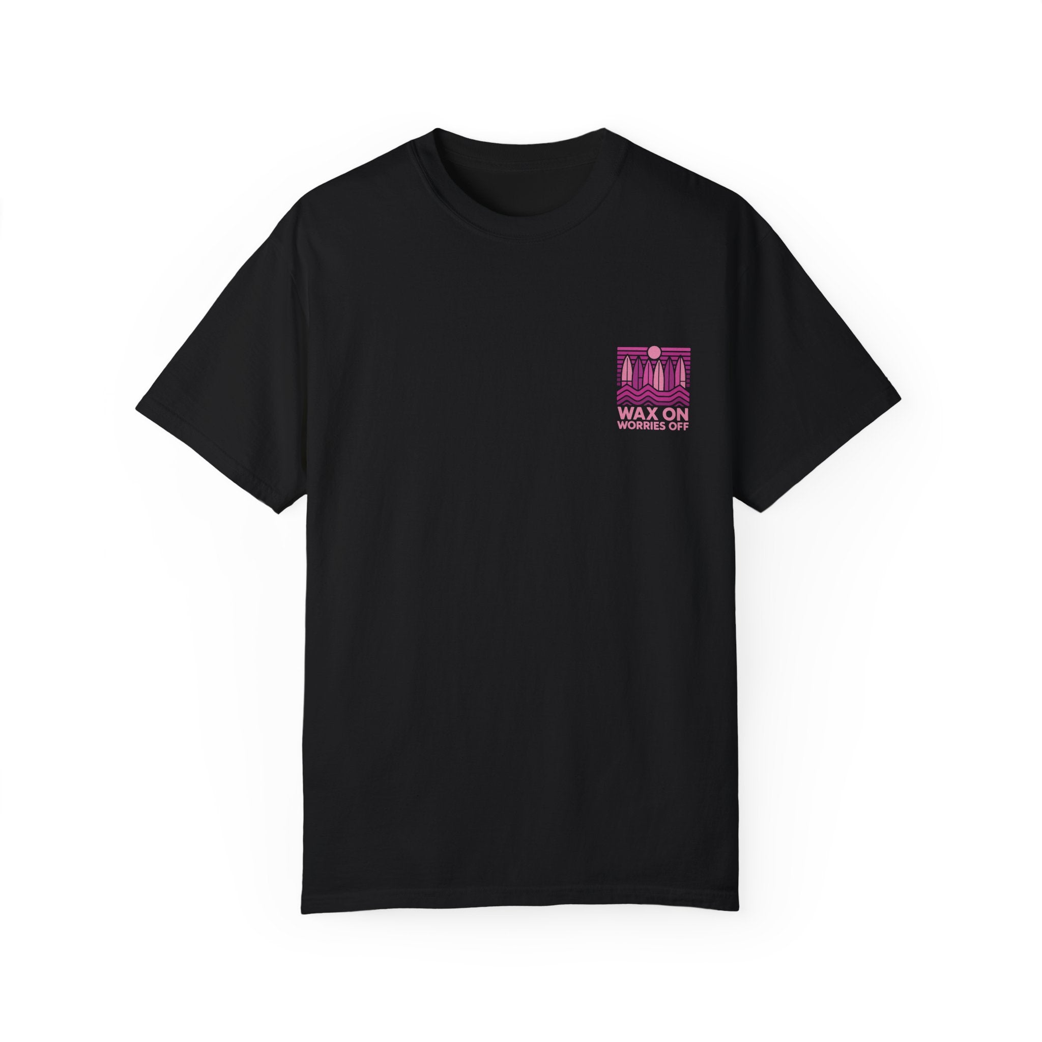 Boards Up 'Wax On' Relaxed Tee - Hot Summer Pink
