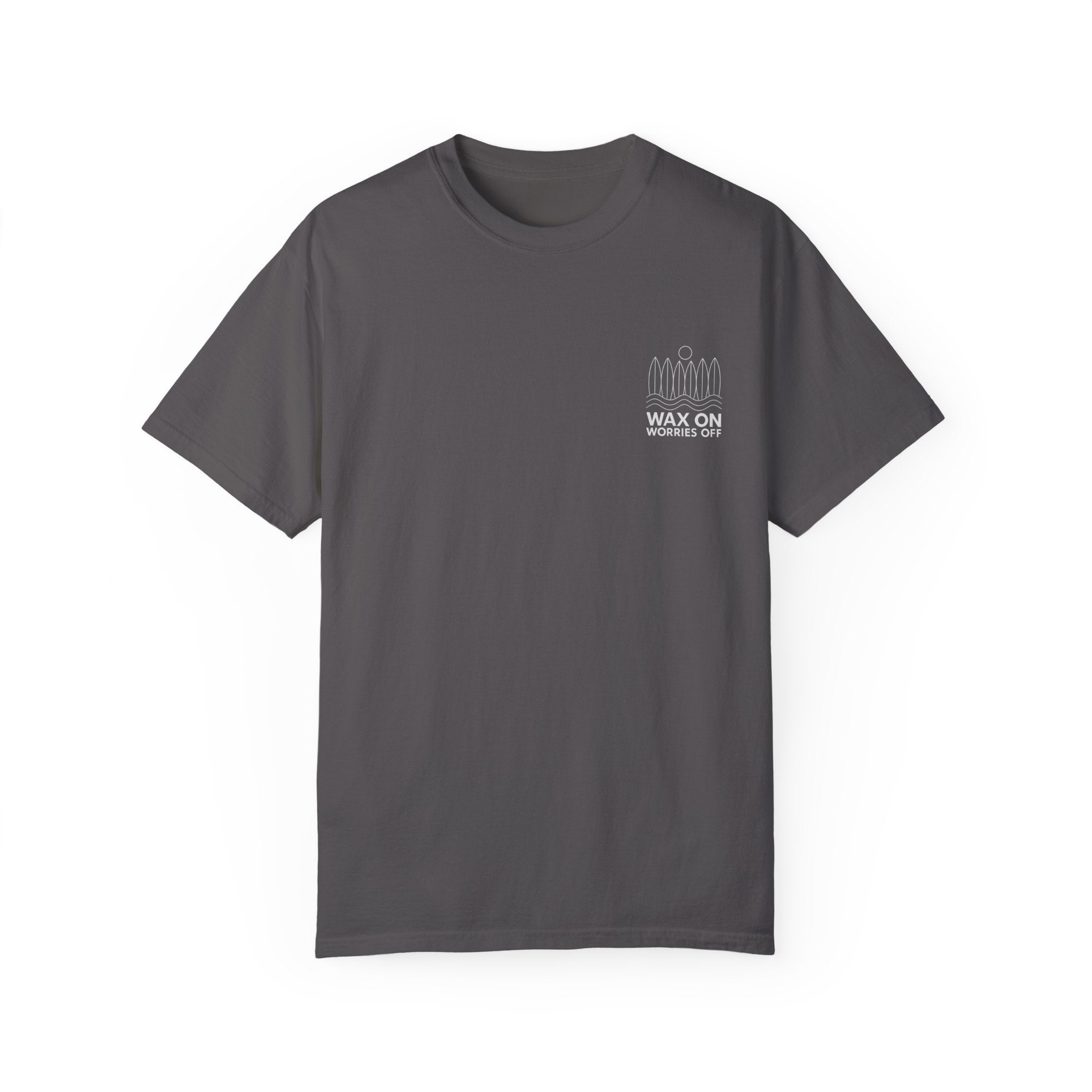 Boards Up 'Wax On' Relaxed Tee - White Outline