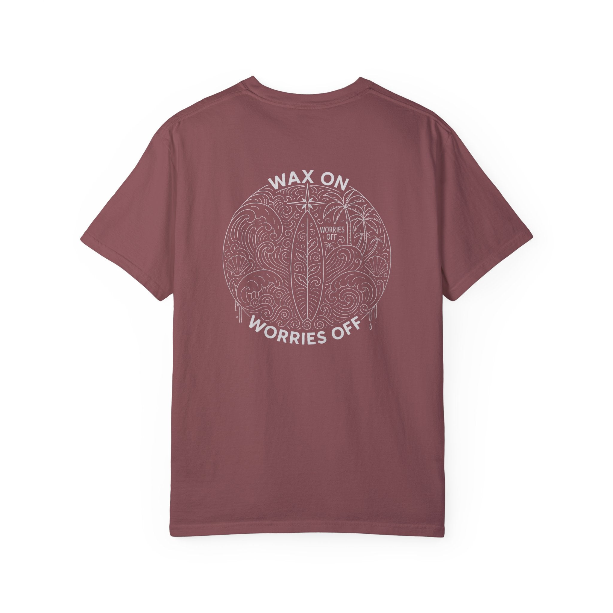 Vintage 'Wax On' Relaxed Tee - Pencil White