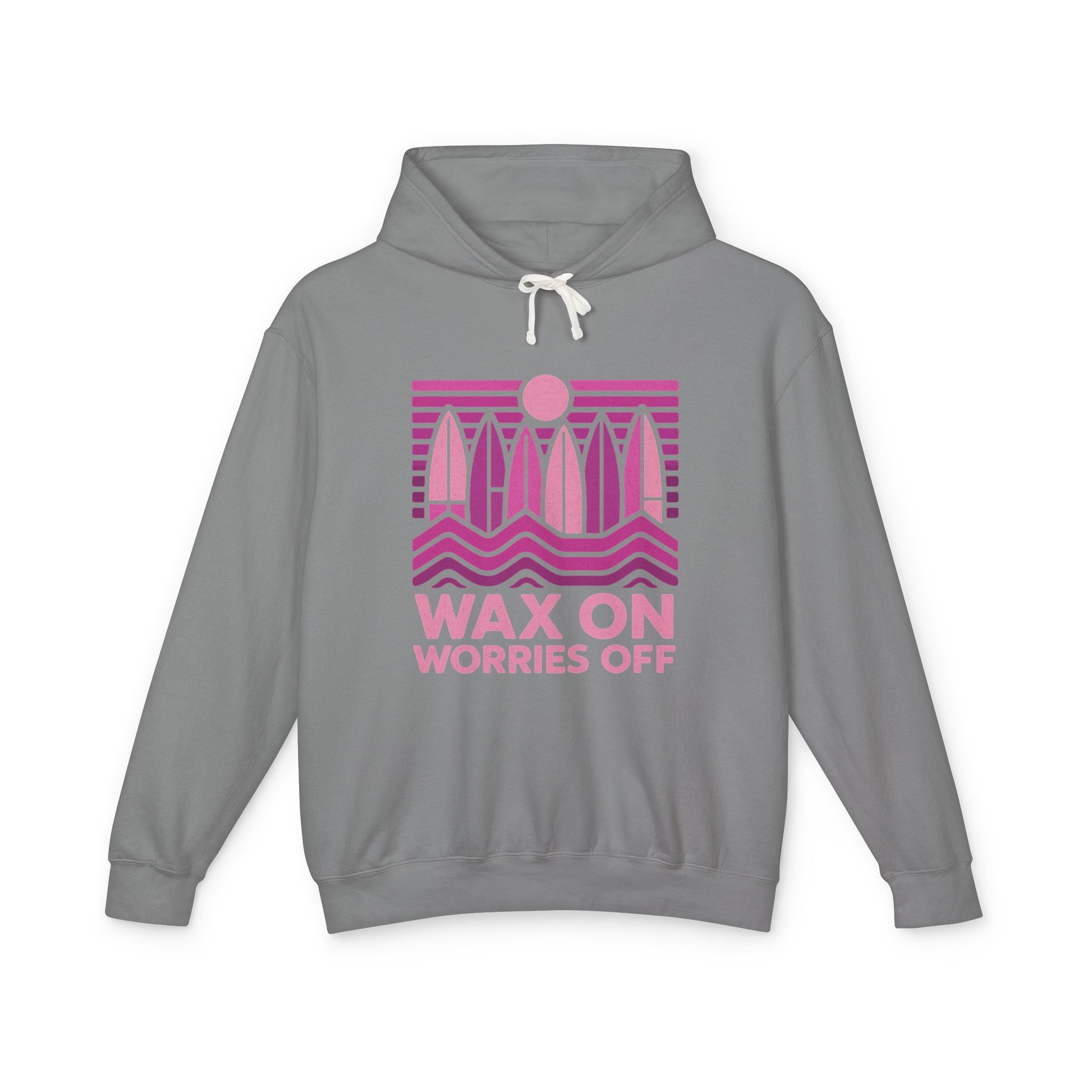 Boards Up 'Wax On' Hoodie - Hot Summer Pink