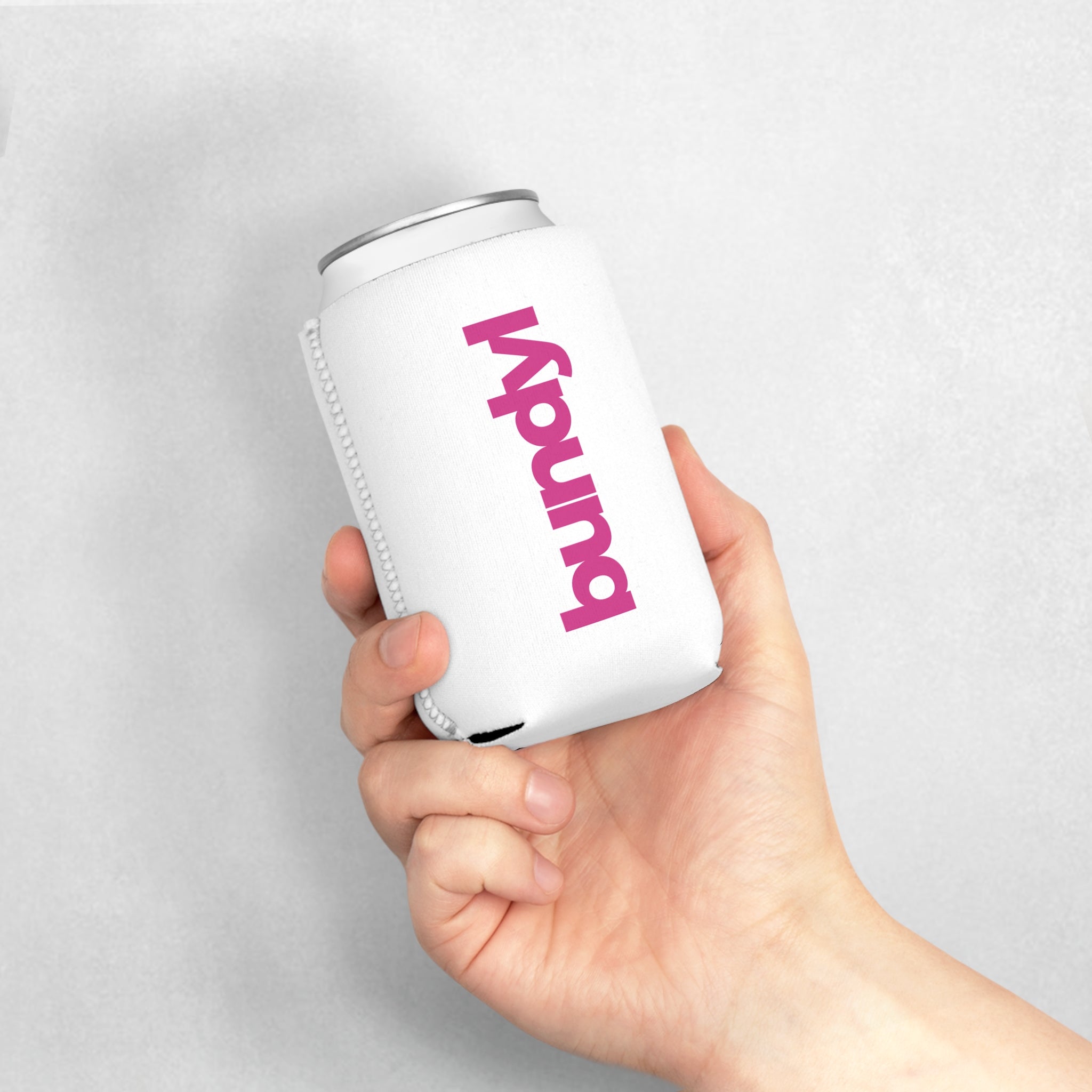 bundyl Logo Can Cooler - Hot Summer Pink