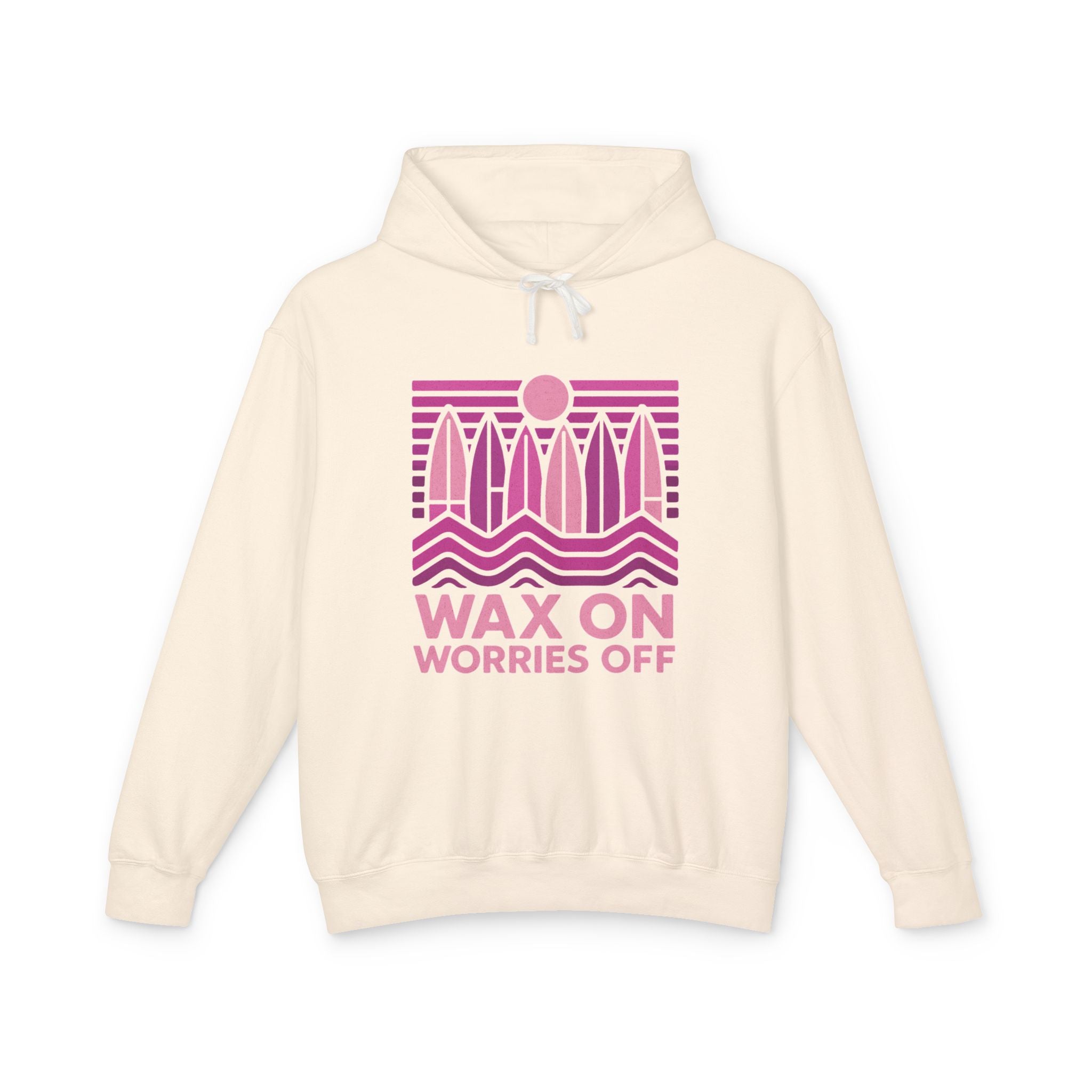 Boards Up 'Wax On' Hoodie - Hot Summer Pink