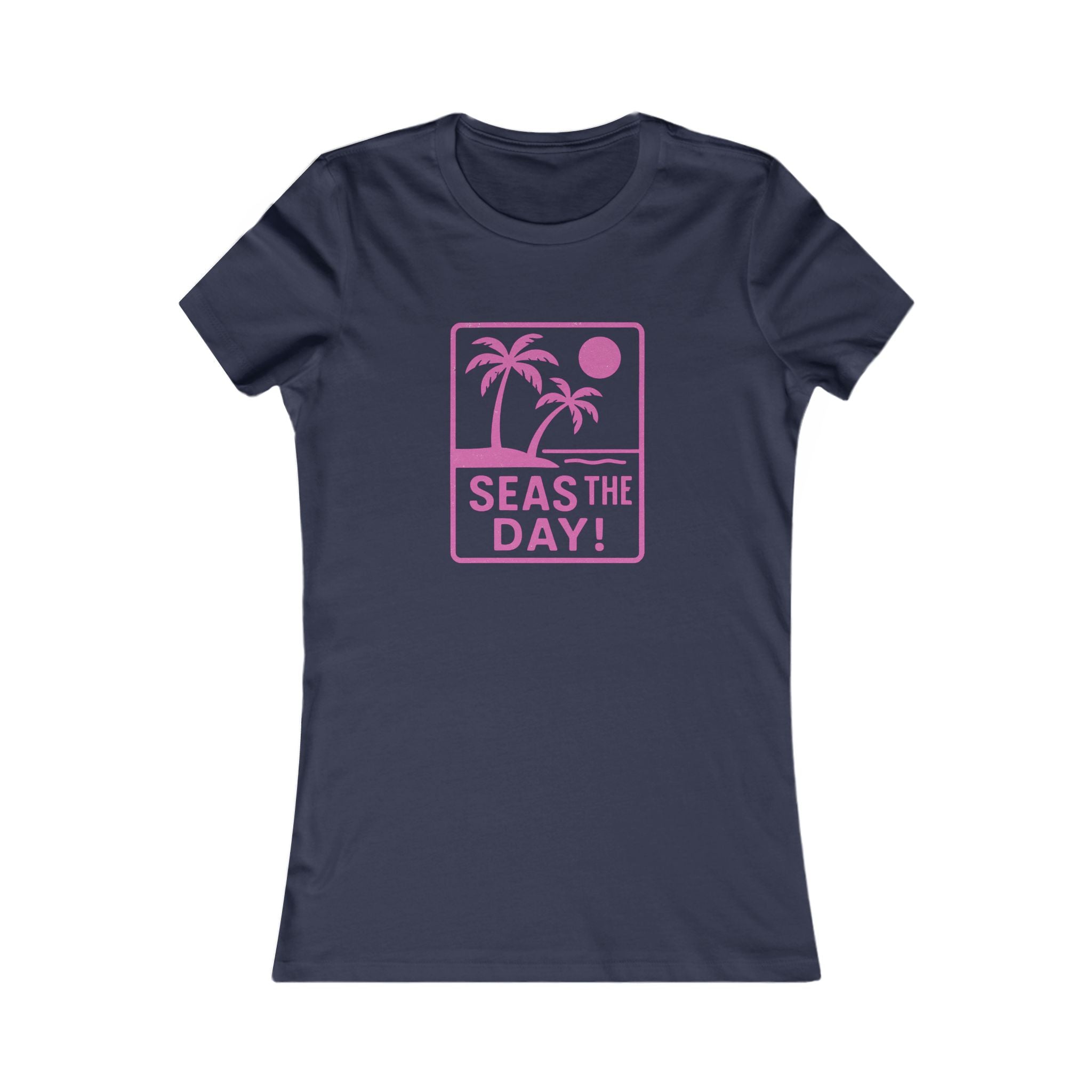 Tropic Beach 'Seas the Day' Favorite Tee - Hot Summer Pink
