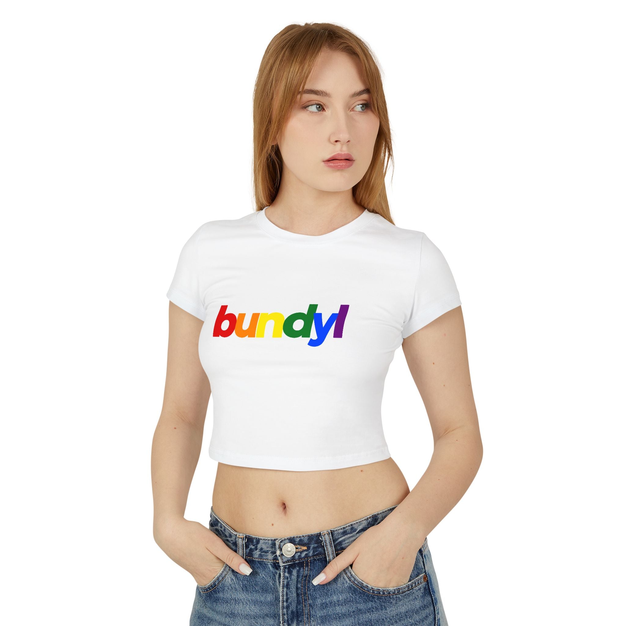 'Be Proud, Be Loud, Be You!' Cropped Fitted Tee