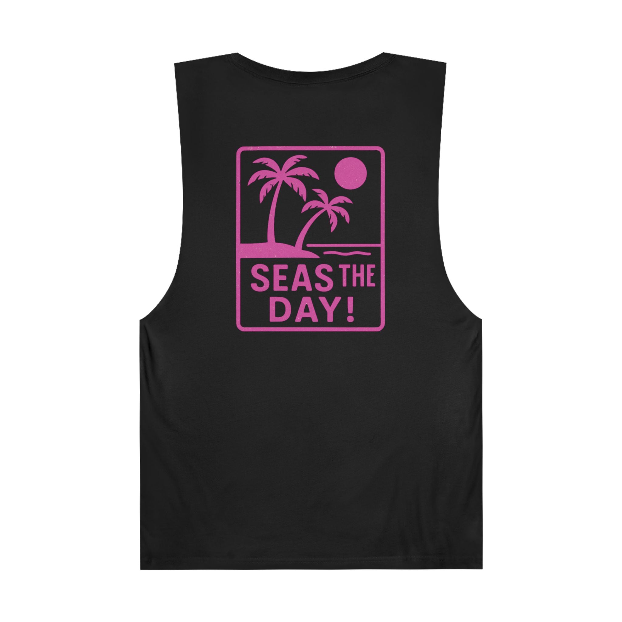 Tropic Beach 'Seas the Day' Chill Tank - Hot Summer Pink