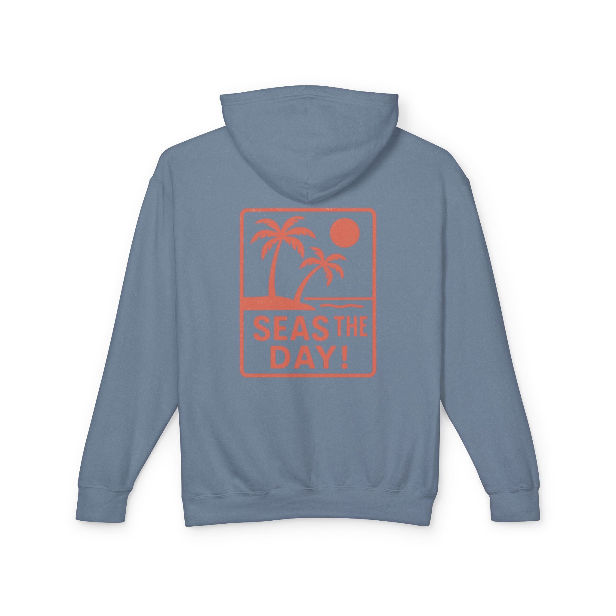 Tropic Beach 'Seas the Day' Hoodie - Sunset Orange
