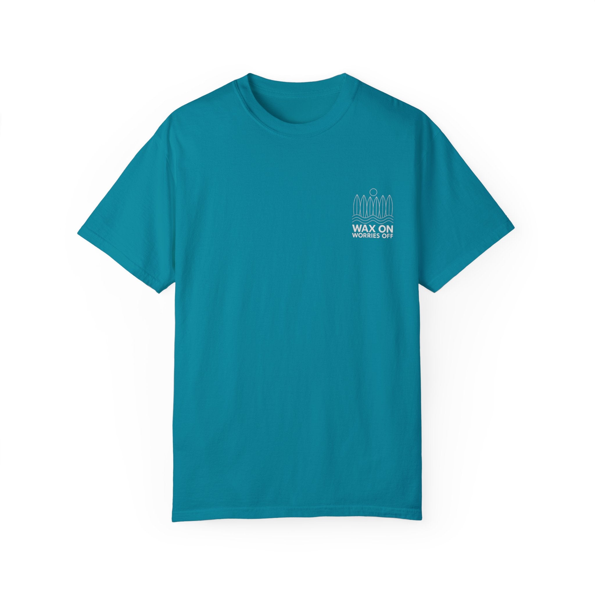 Boards Up 'Wax On' Relaxed Tee - White Outline