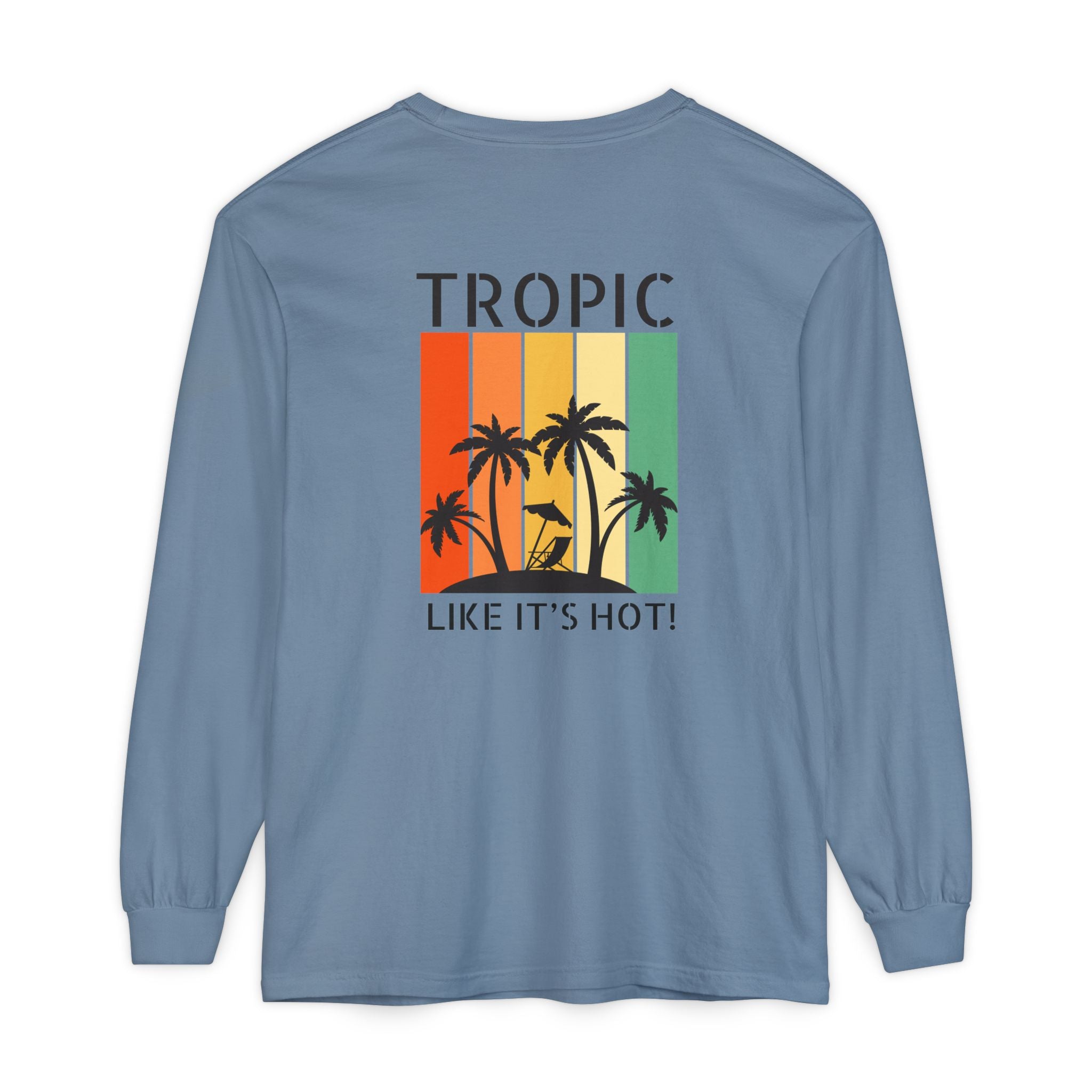Tropic Panels Long Sleeve Tee - Rainbow Sunset