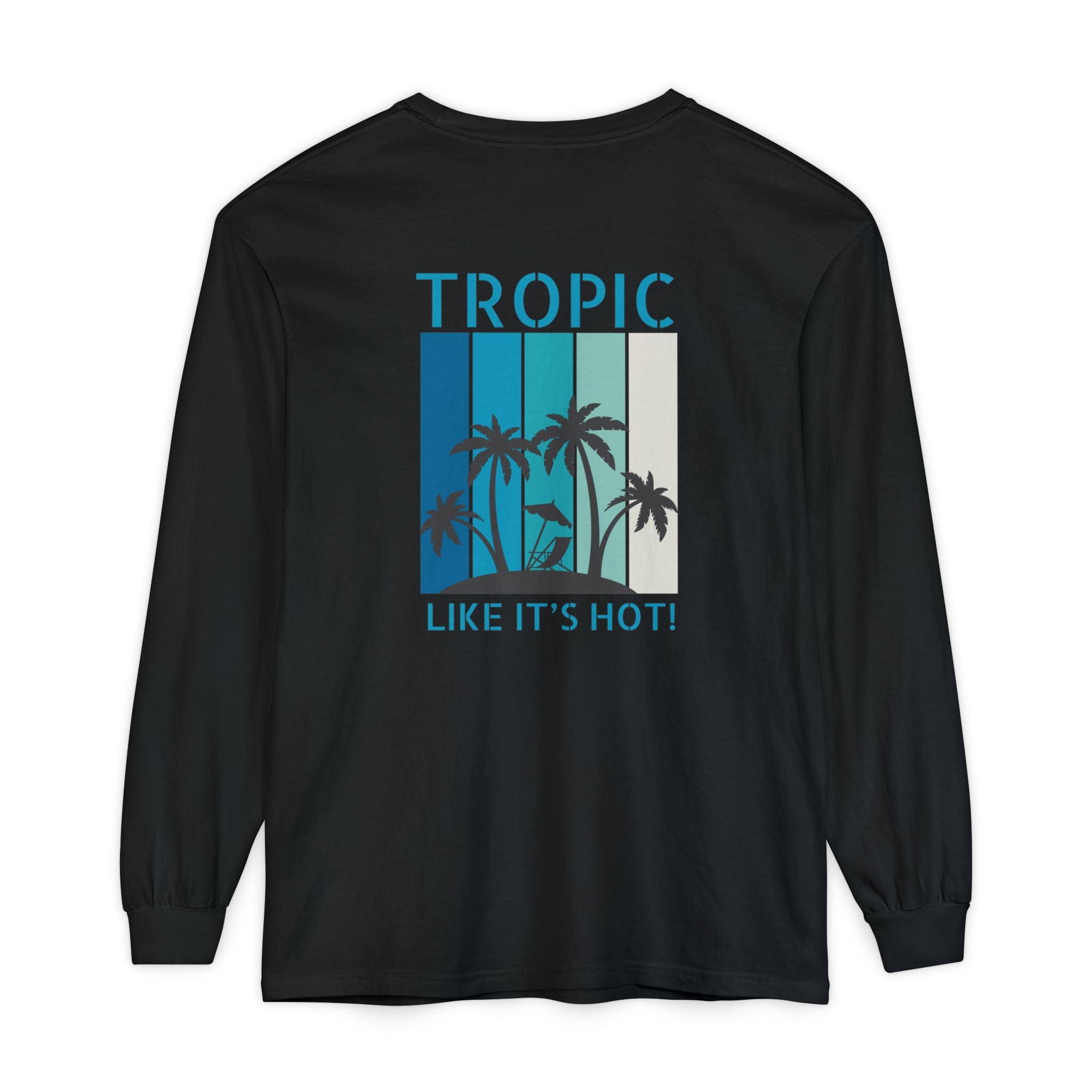 Tropic Panels Long Sleeve Tee - Big Blue Sky