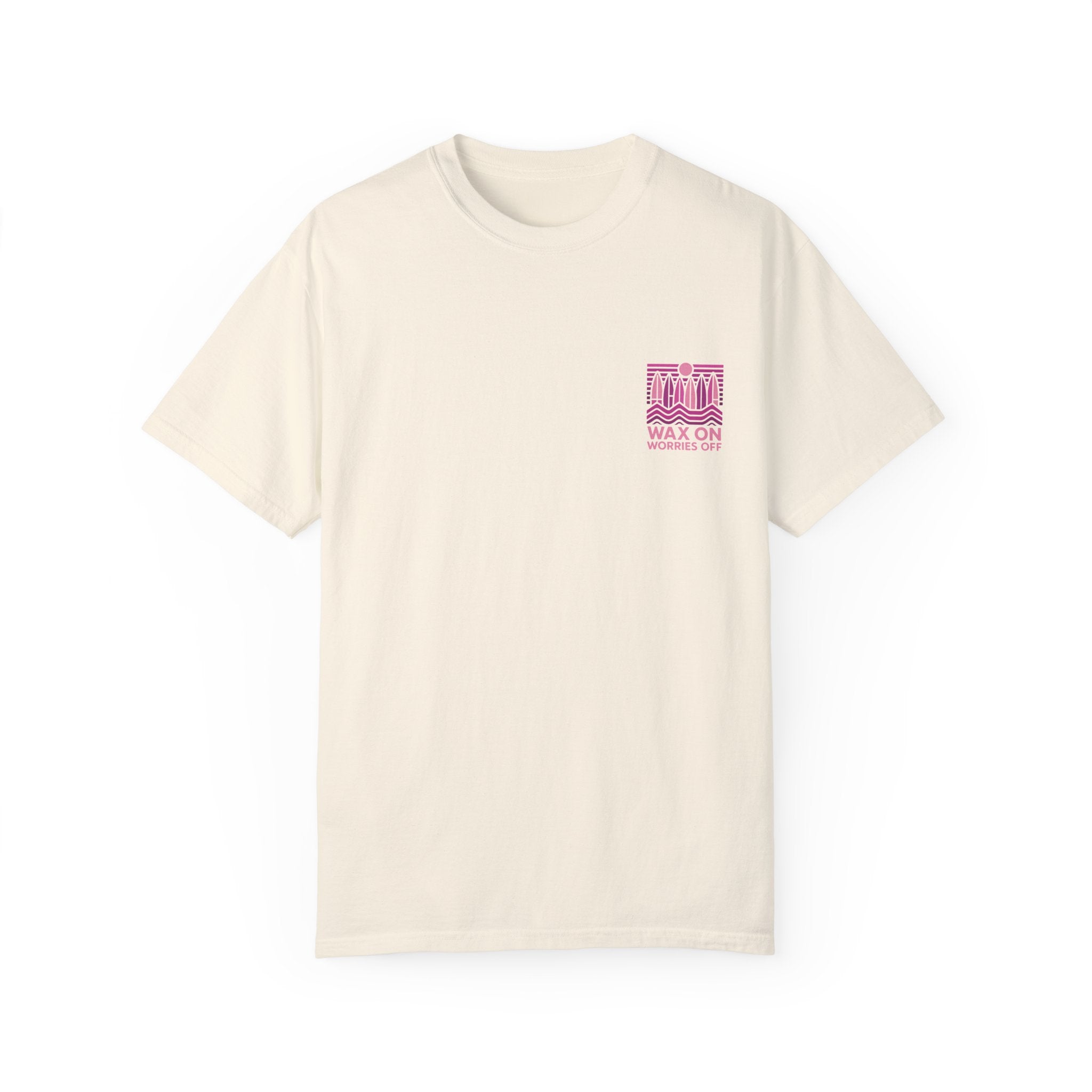 Boards Up 'Wax On' Relaxed Tee - Hot Summer Pink