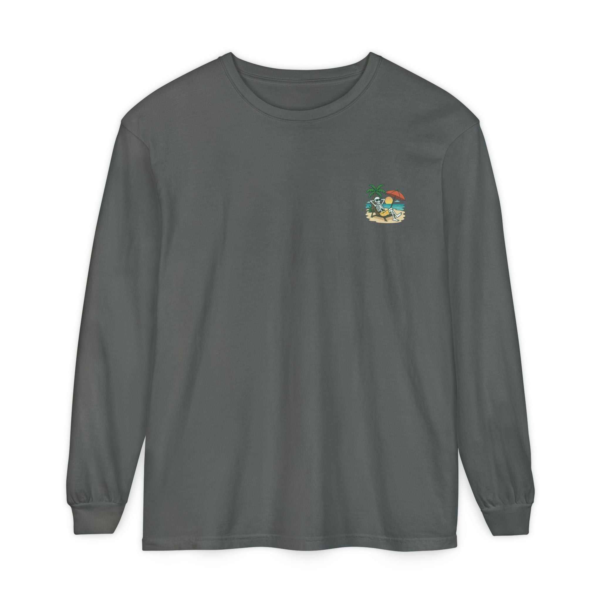 Skully 'Resting Beach Face' Long Sleeve Tee - Classic