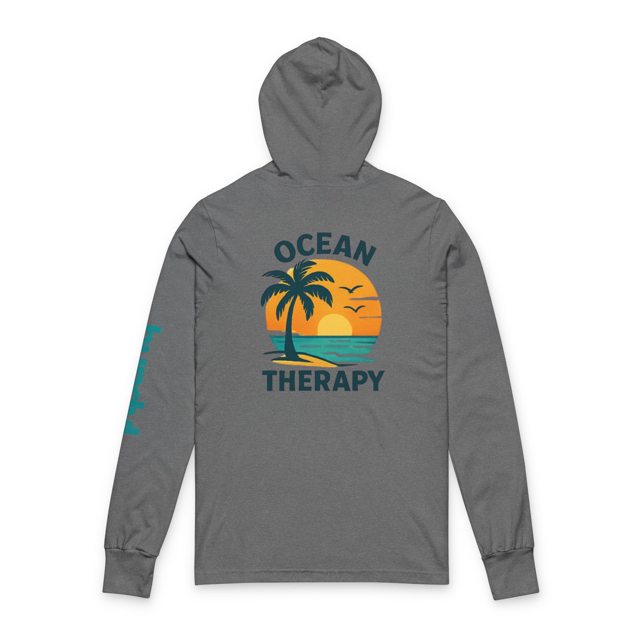 Ocean Therapy Long Sleeve Hooded Tee - Sand & Sea