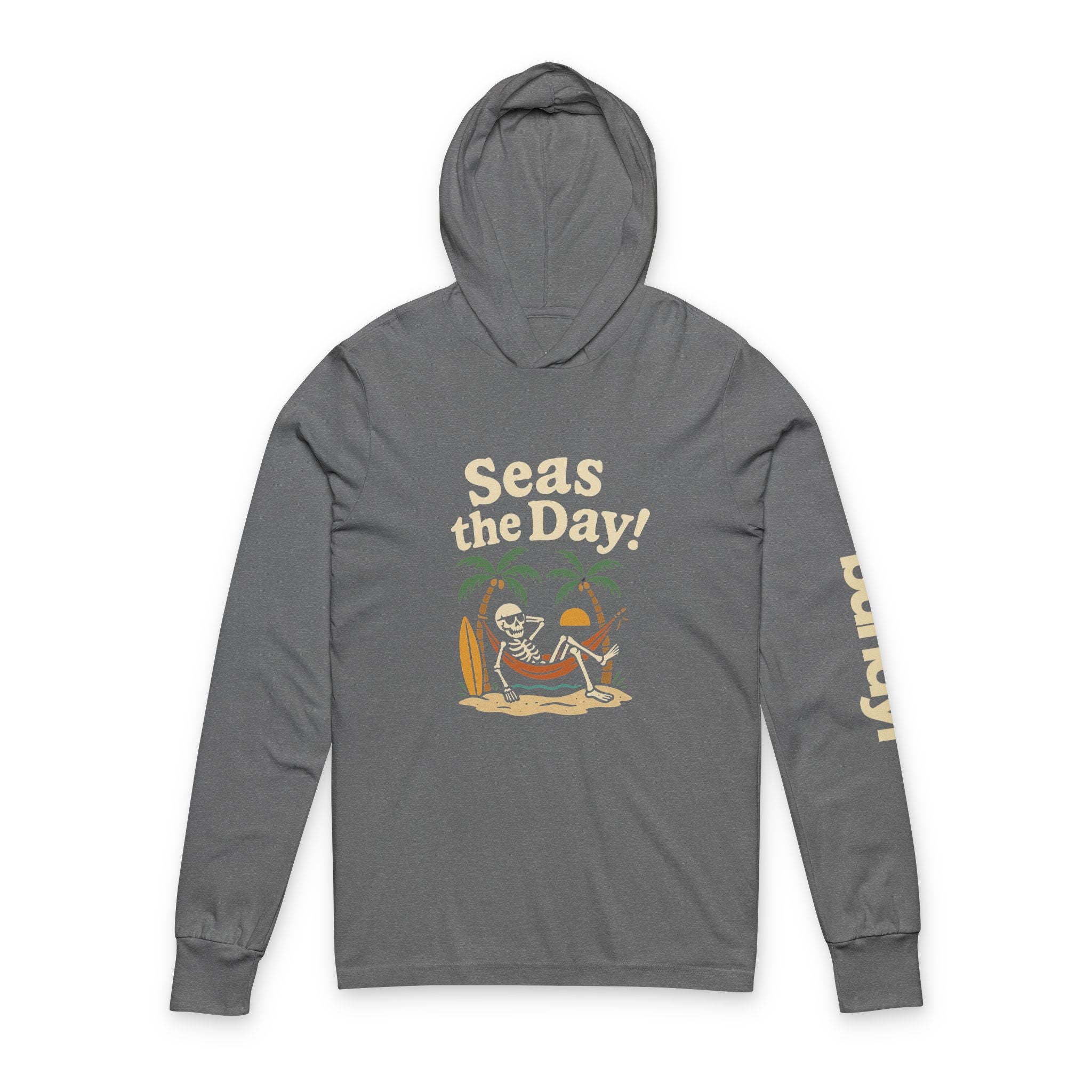 Skully 'Seas the Day' Long Sleeve Hooded Tee - Bold Front
