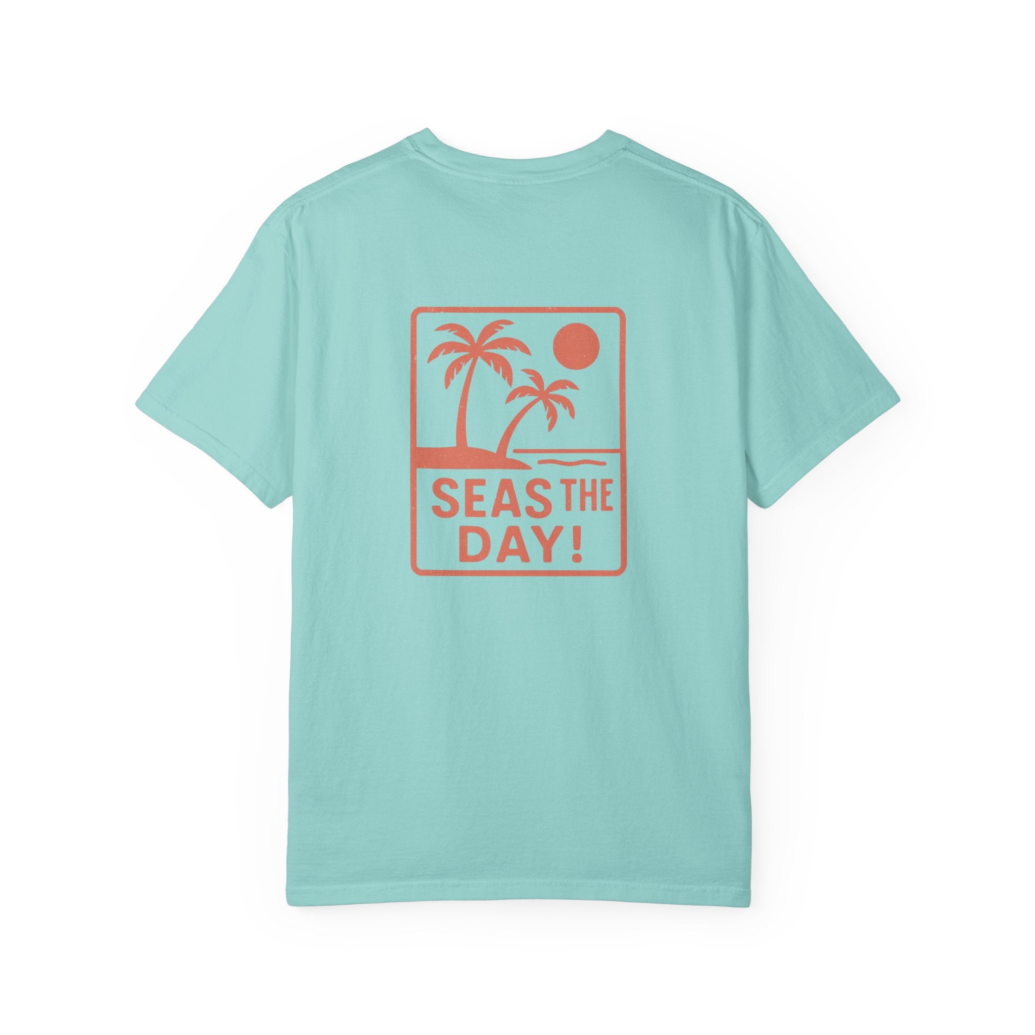Tropic Beach 'Seas the Day' Relaxed Tee - Sunset Orange