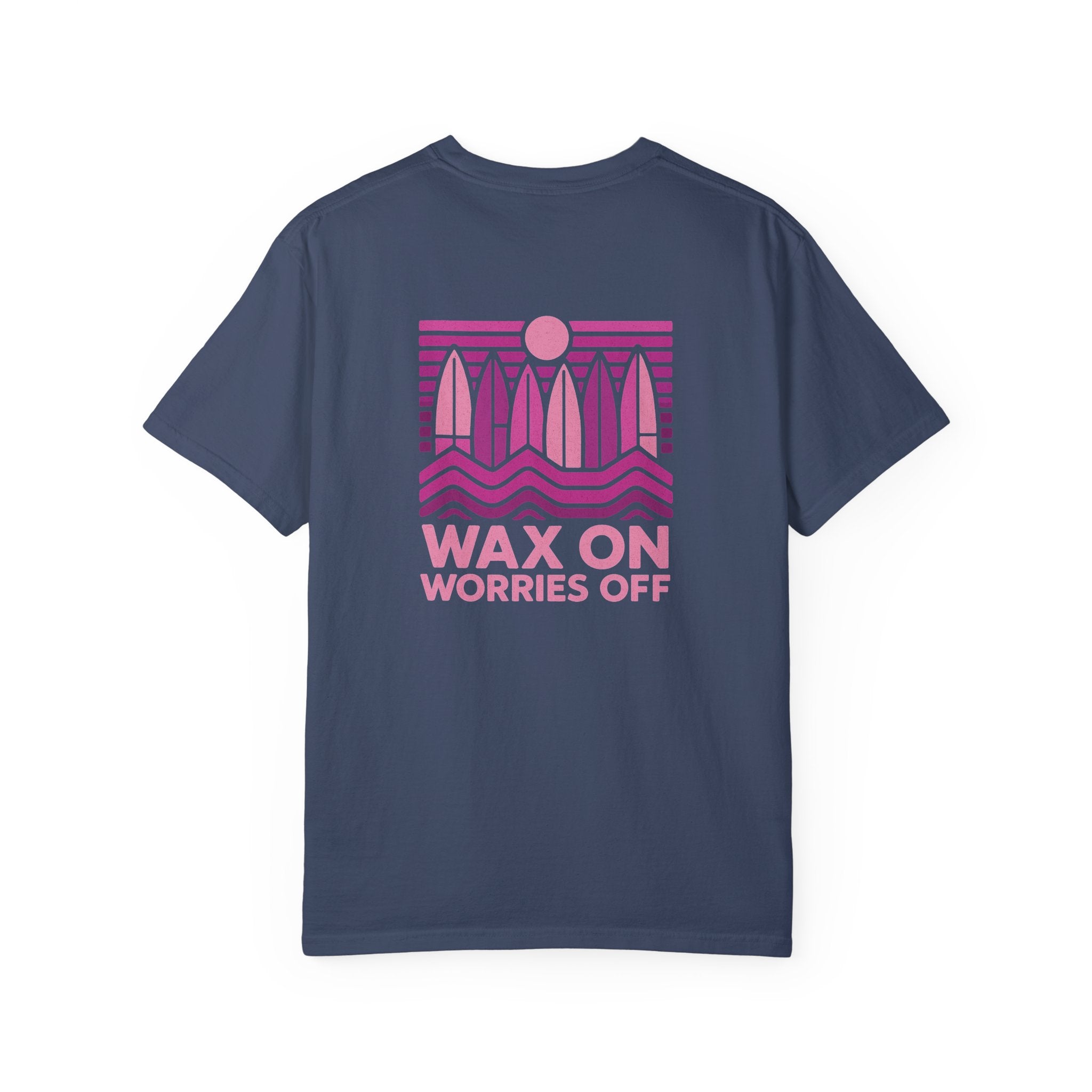 Boards Up 'Wax On' Relaxed Tee - Hot Summer Pink