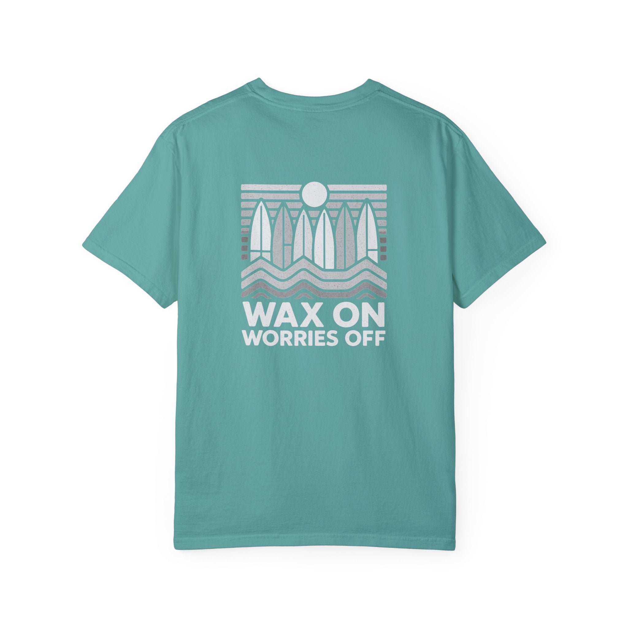 Boards Up 'Wax On' Relaxed Tee - Wave White