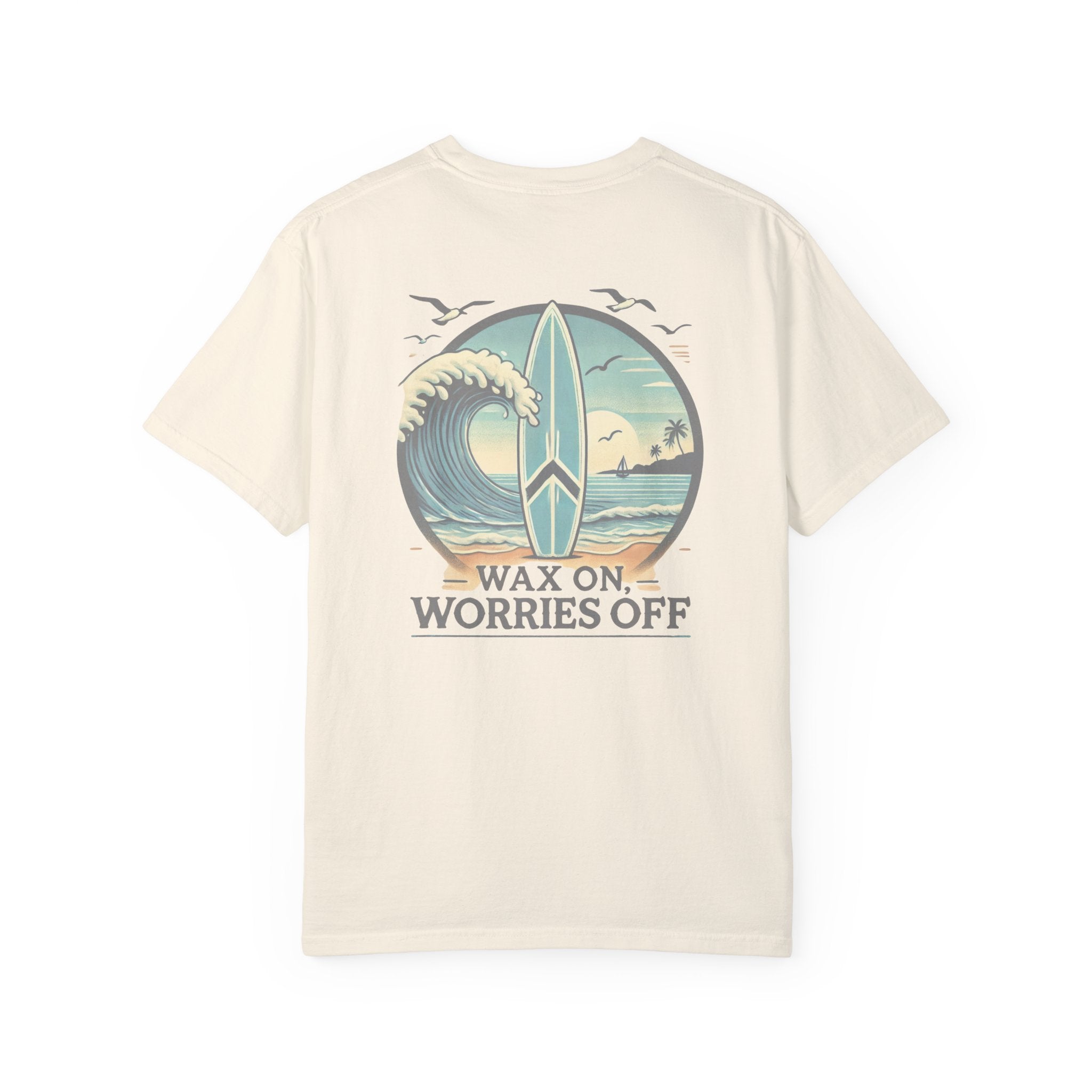Wave Crest 'Wax On' Relaxed Tee - Acapulco Green