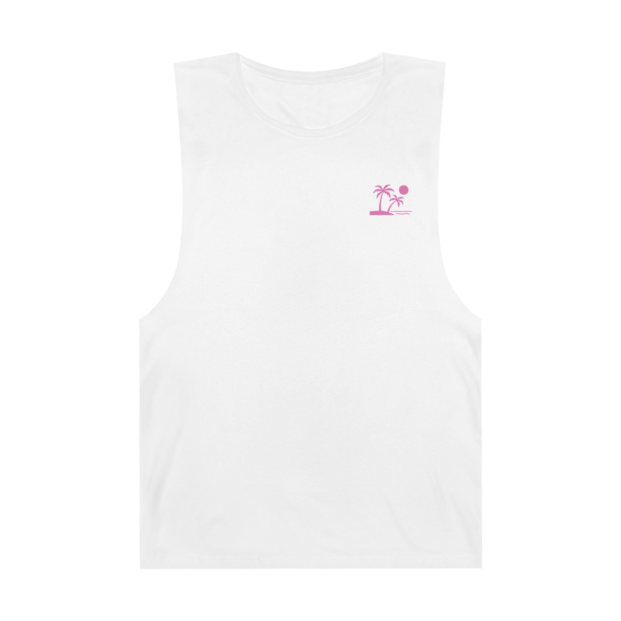 Tropic Beach 'Seas the Day' Chill Tank - Hot Summer Pink