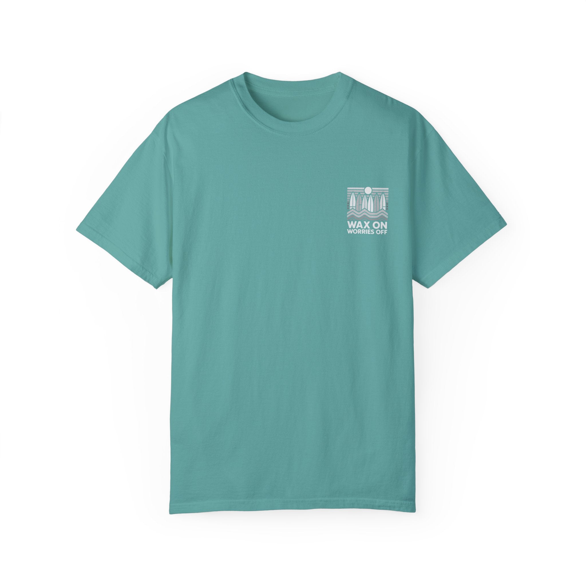 Boards Up 'Wax On' Relaxed Tee - Wave White
