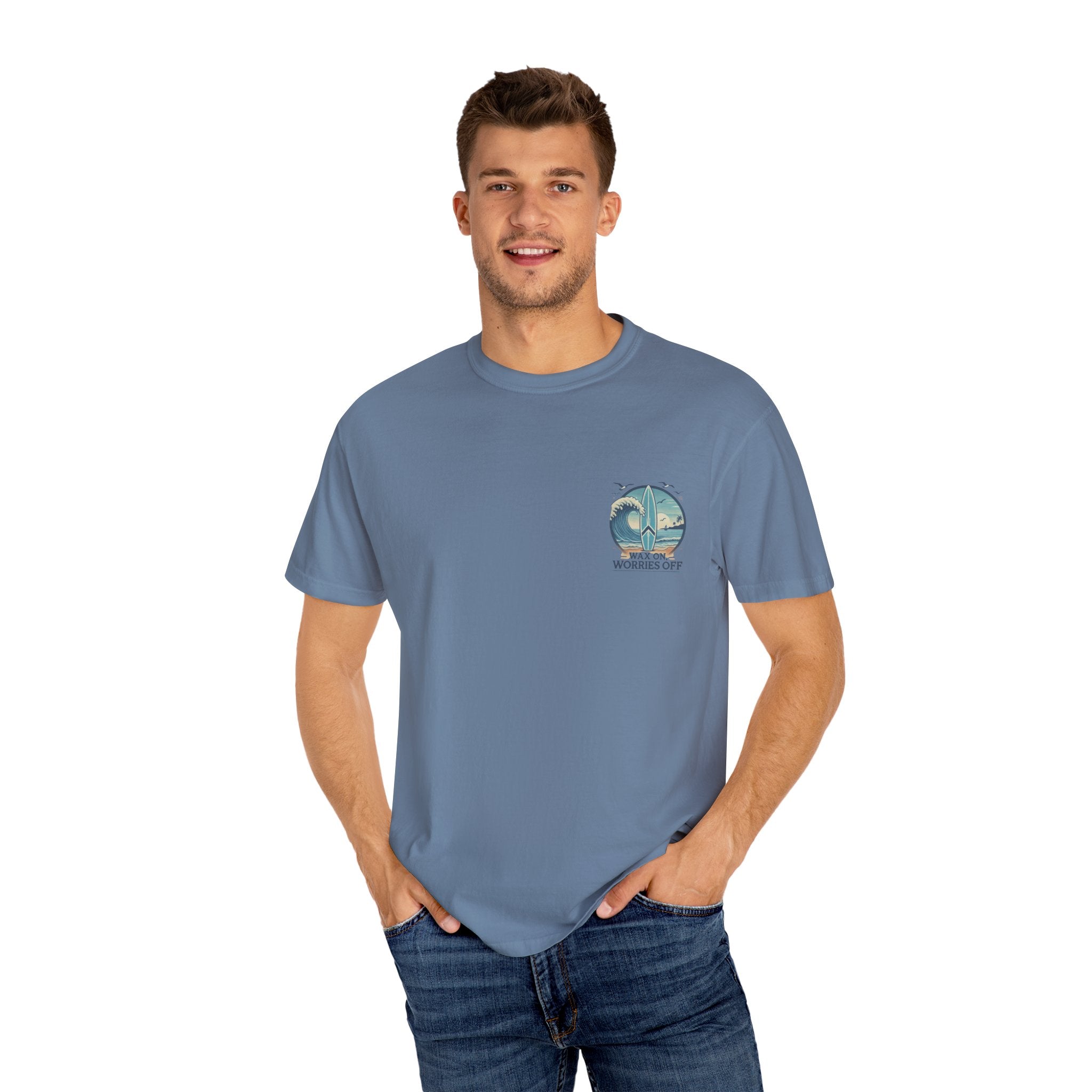 Wave Crest 'Wax On' Relaxed Tee - Acapulco Green