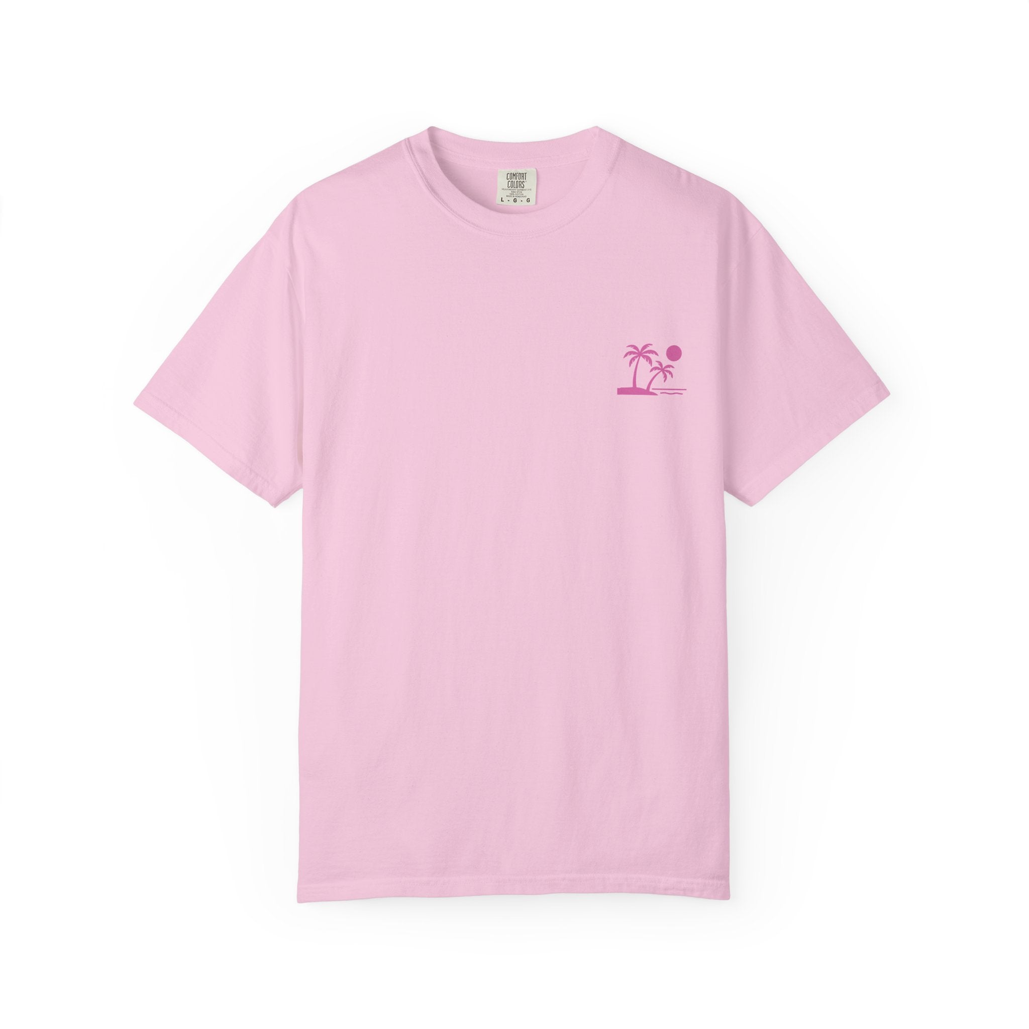 Tropic Beach 'Seas The Day' Relaxed Tee - Hot Summer Pink