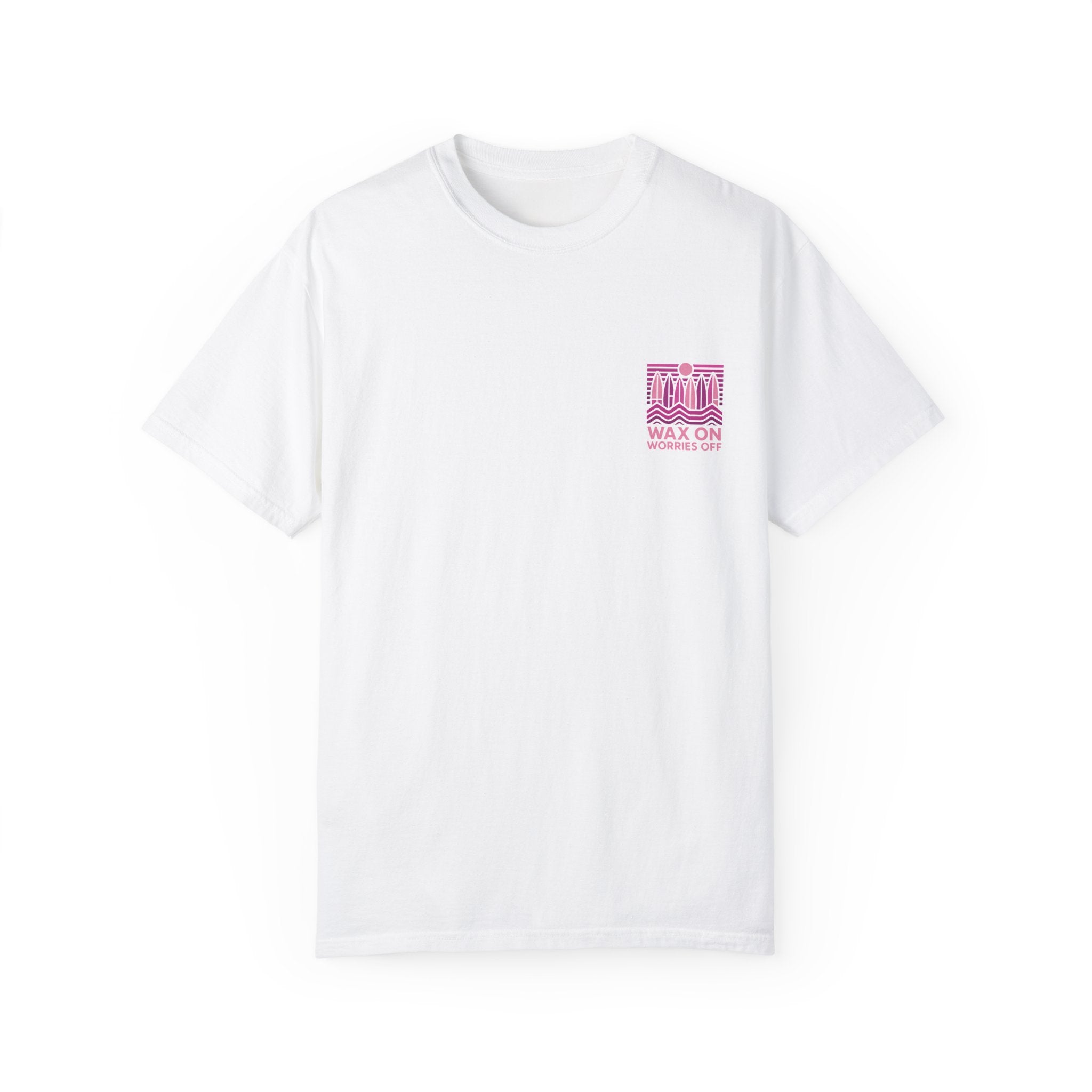 Boards Up 'Wax On' Relaxed Tee - Hot Summer Pink