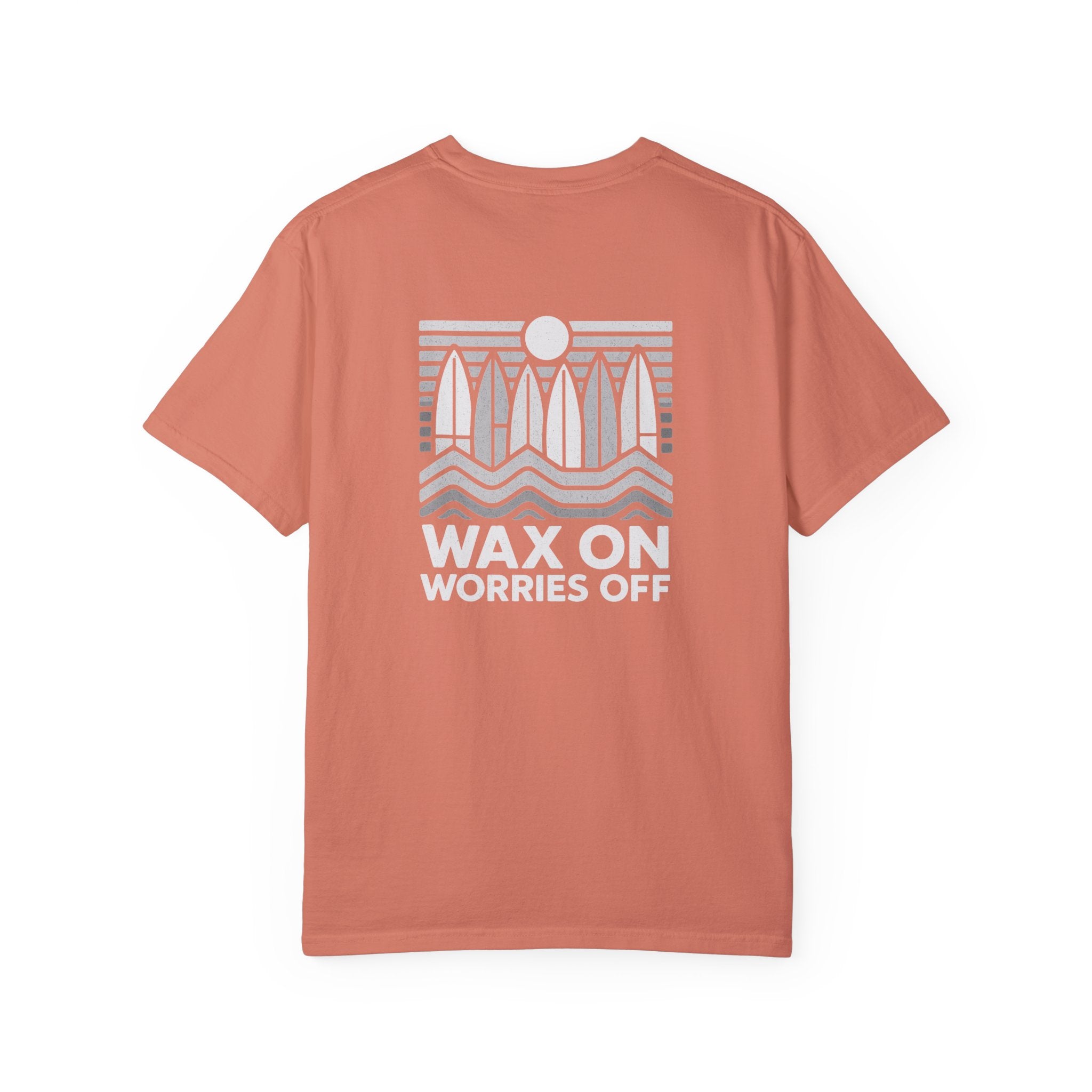 Boards Up 'Wax On' Relaxed Tee - Wave White