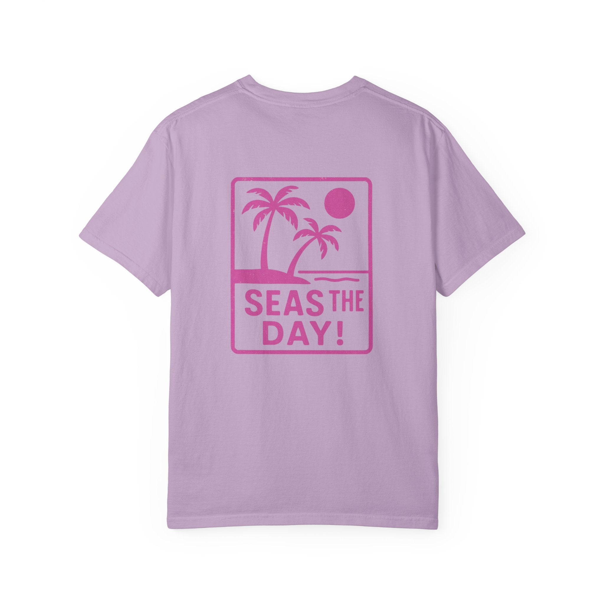 Tropic Beach 'Seas The Day' Relaxed Tee - Hot Summer Pink