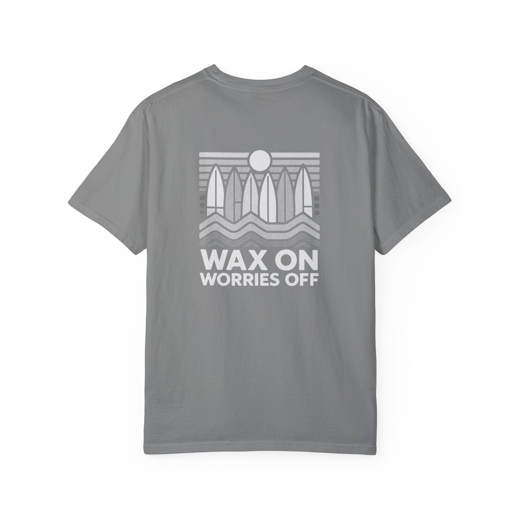 Boards Up 'Wax On' Relaxed Tee - Wave White