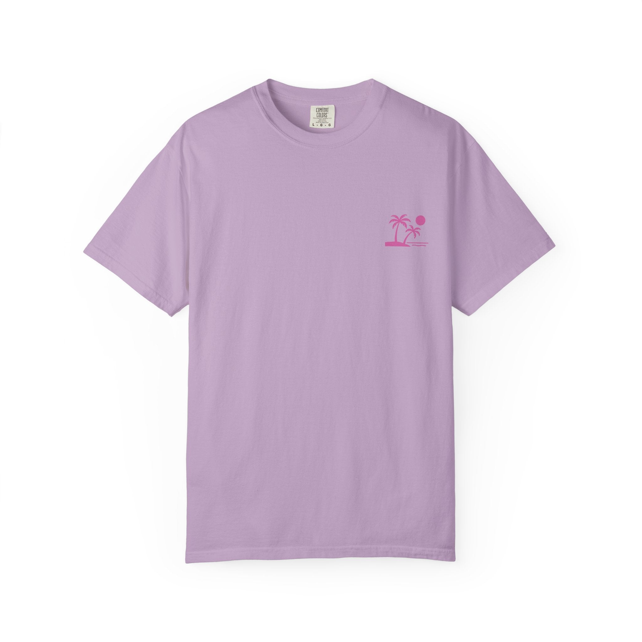 Tropic Beach 'Seas The Day' Relaxed Tee - Hot Summer Pink