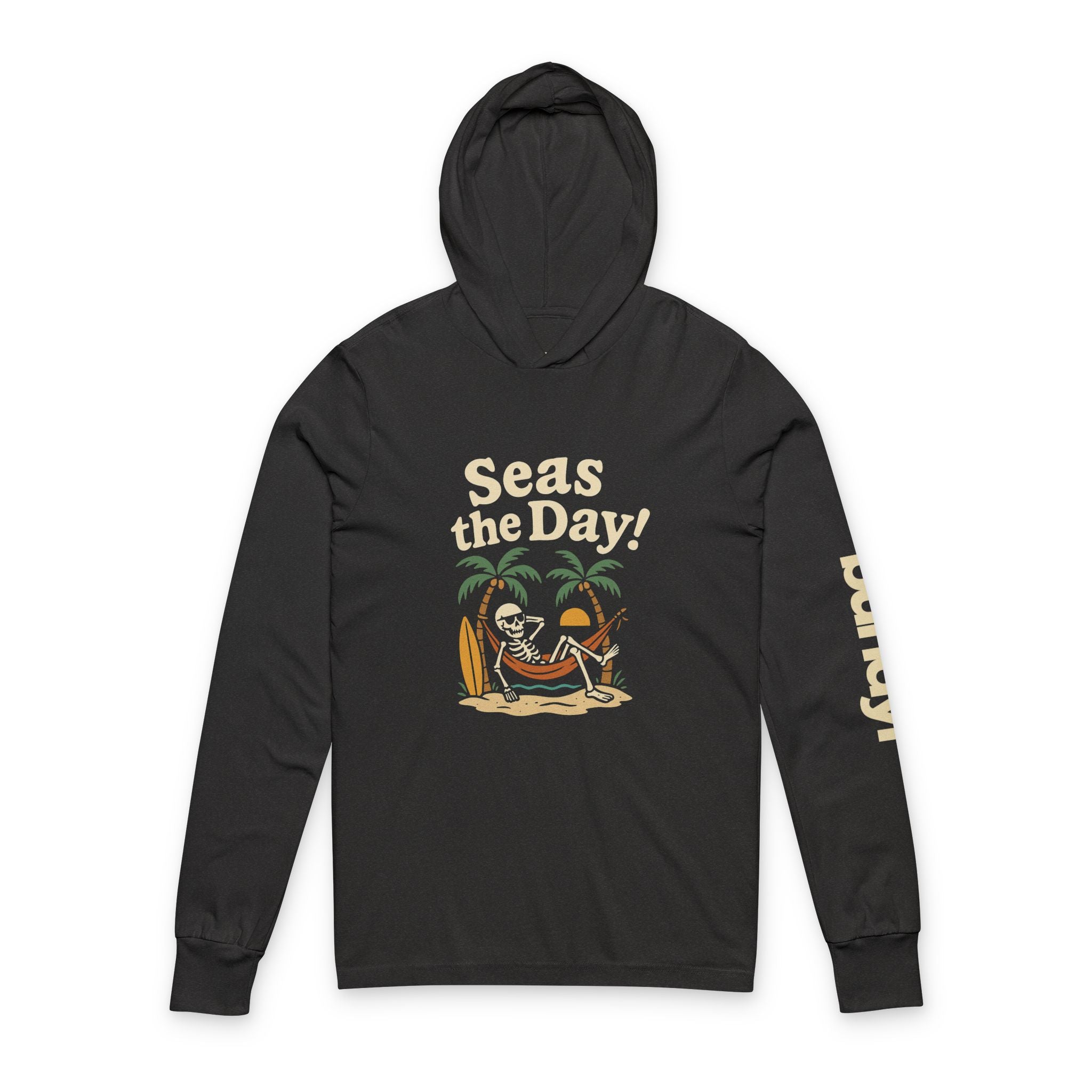 Skully 'Seas the Day' Long Sleeve Hooded Tee - Bold Front