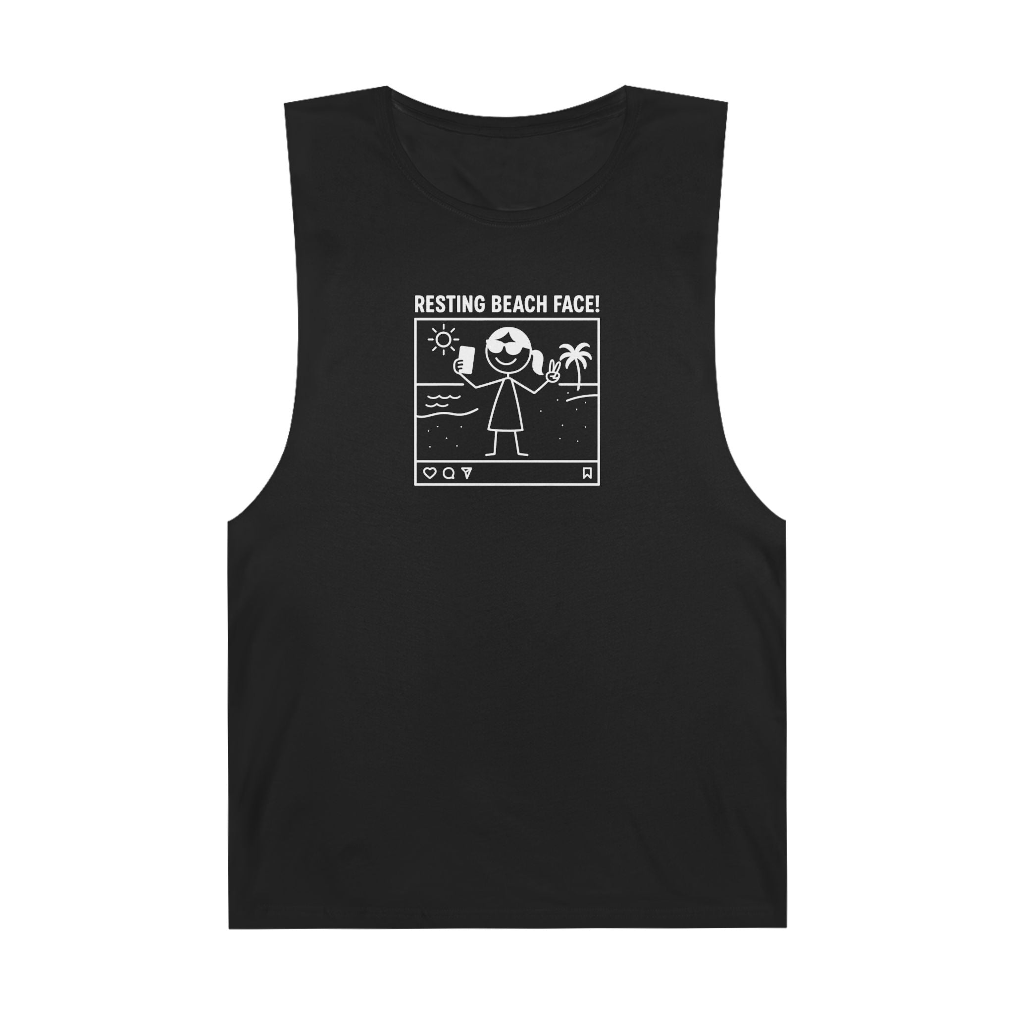 Resting Beach Face! Chill Tank - Selfie Girl