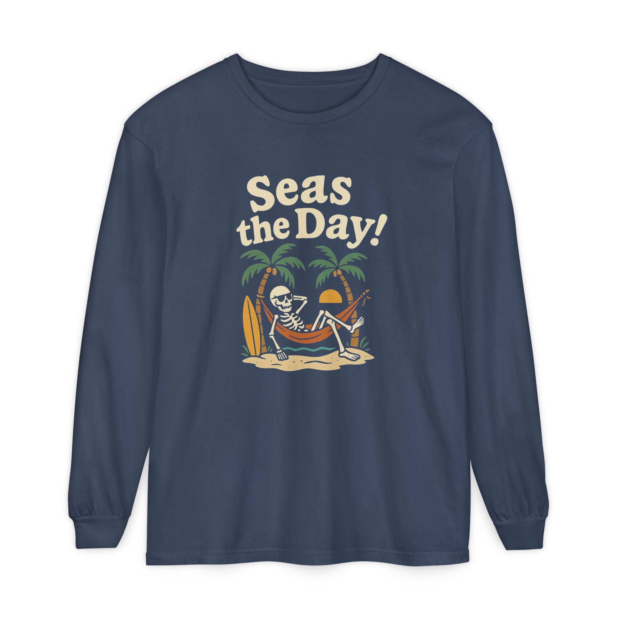 Skully 'Seas the Day!' Long Sleeve Tee - Bold Front