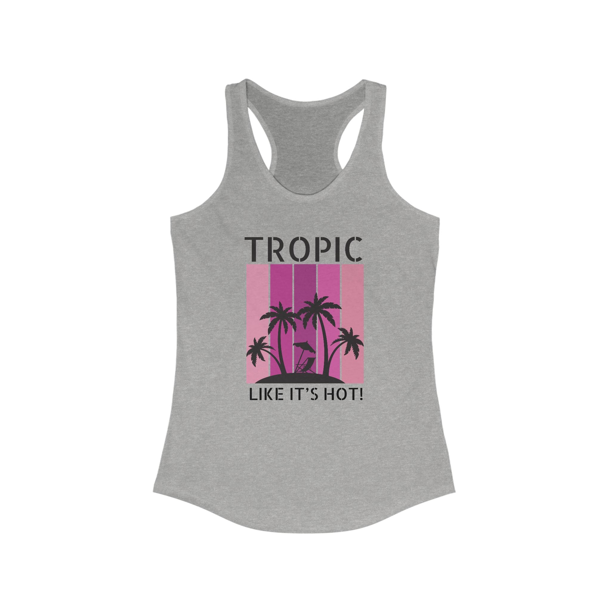 Tropic Panels Racerback Tank - Hot Summer Pink