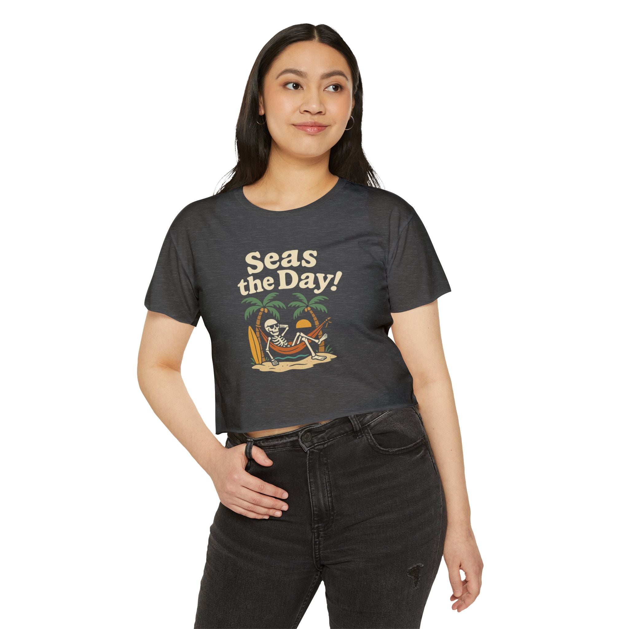 Skully 'Seas the Day' Festival Crop Top