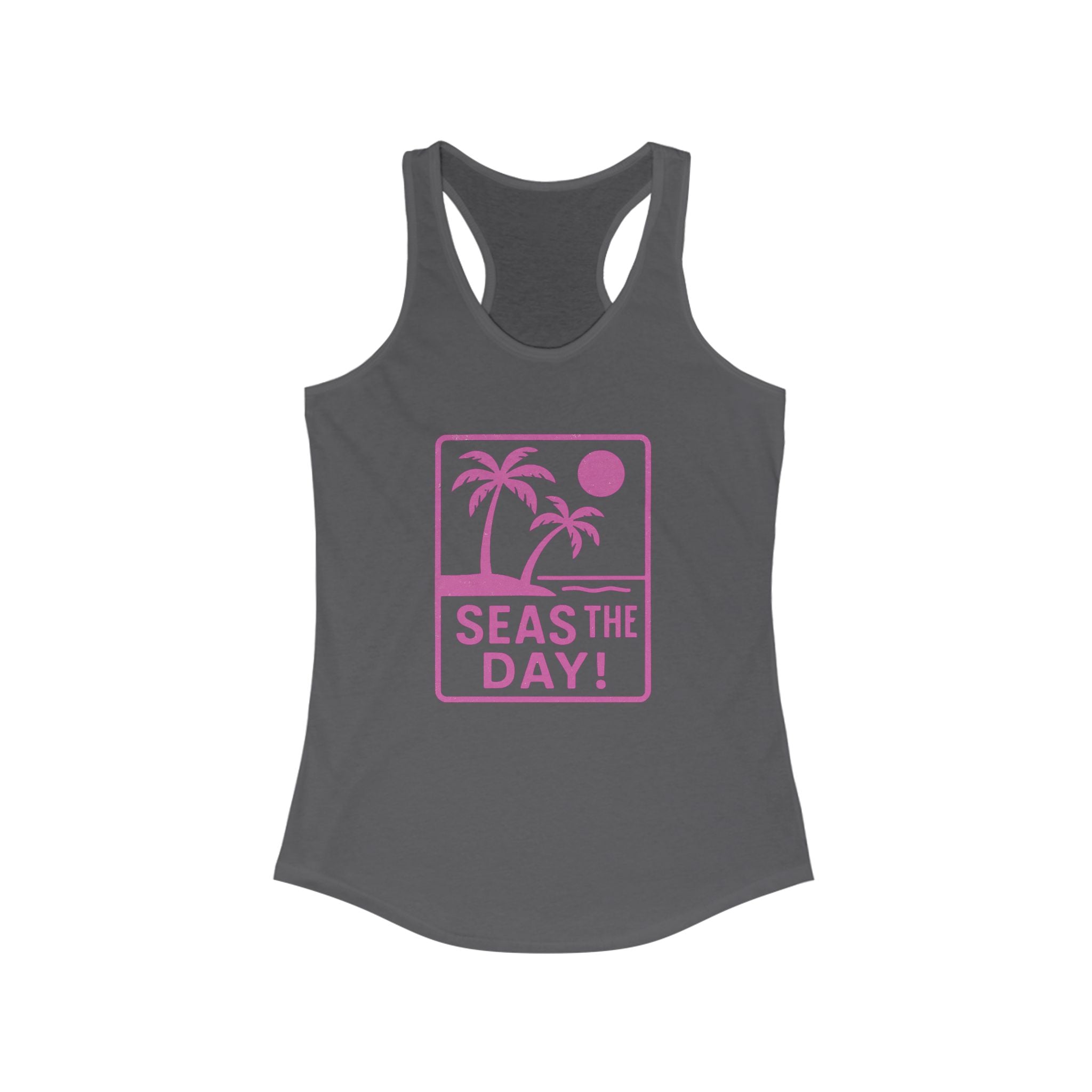 Tropic Beach 'Seas the Day' Racerback Tank - Hot Summer Pink