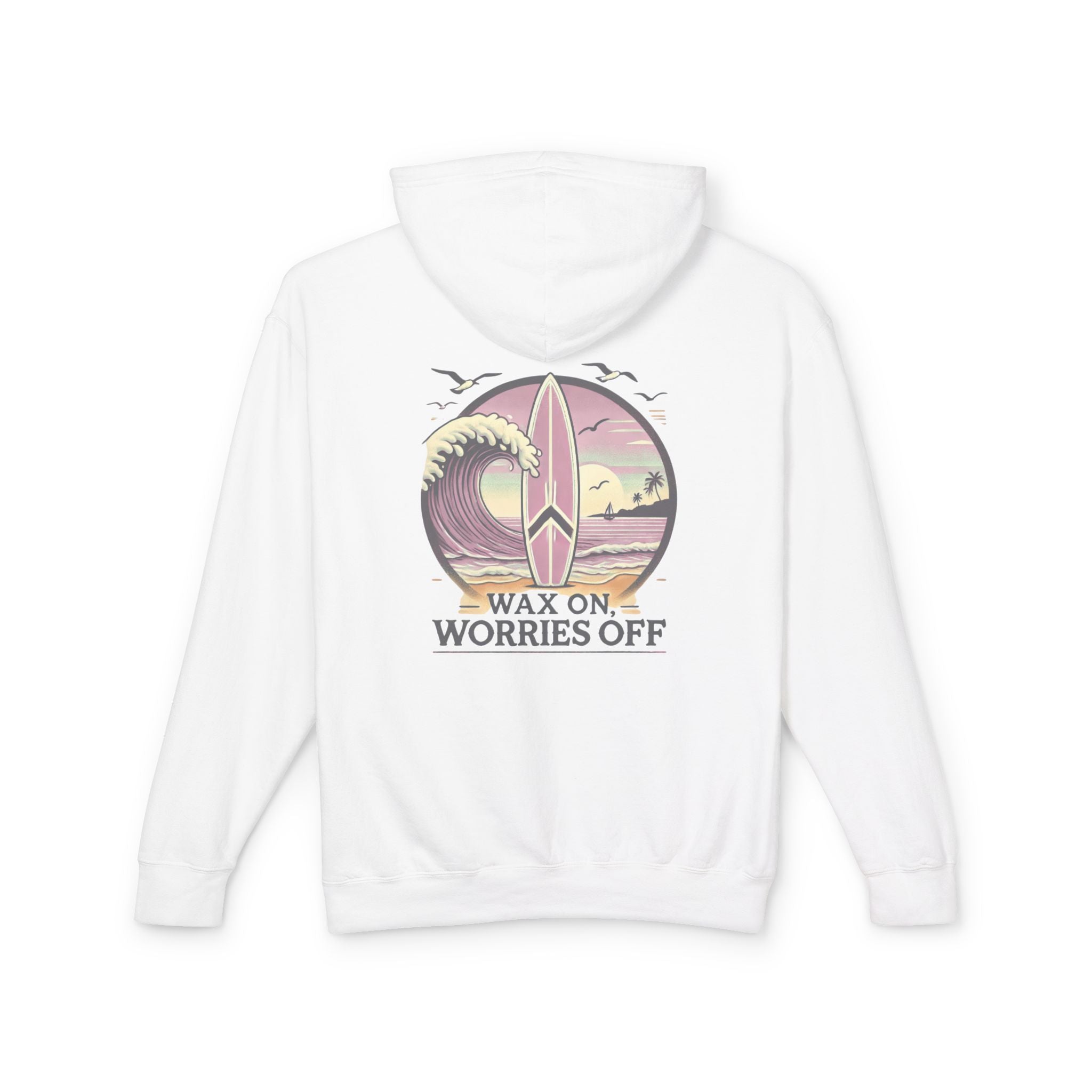 Wave Crest 'Wax On' Hoodie - Clamshell Pink