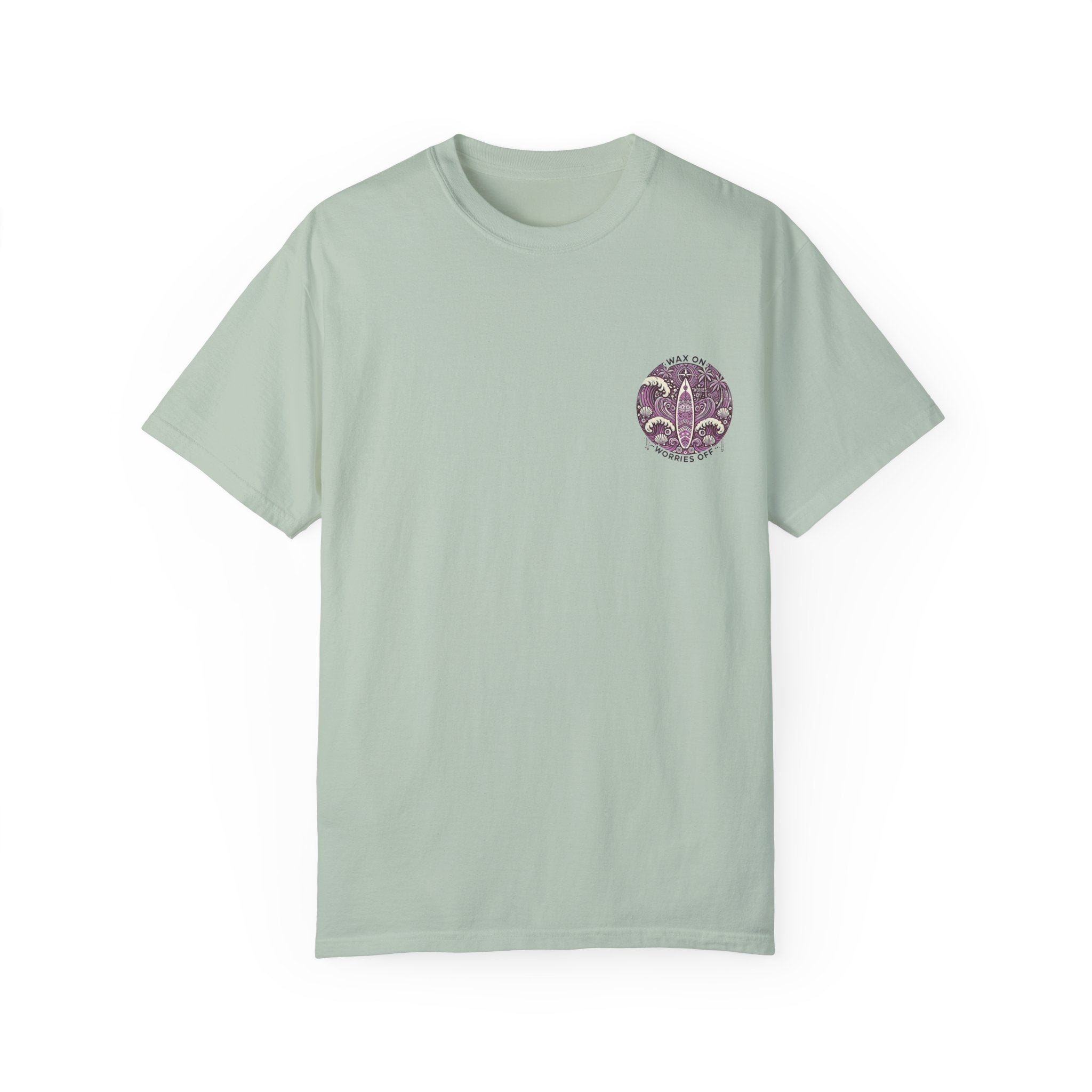 Vintage 'Wax On' Relaxed Tee - Lilac