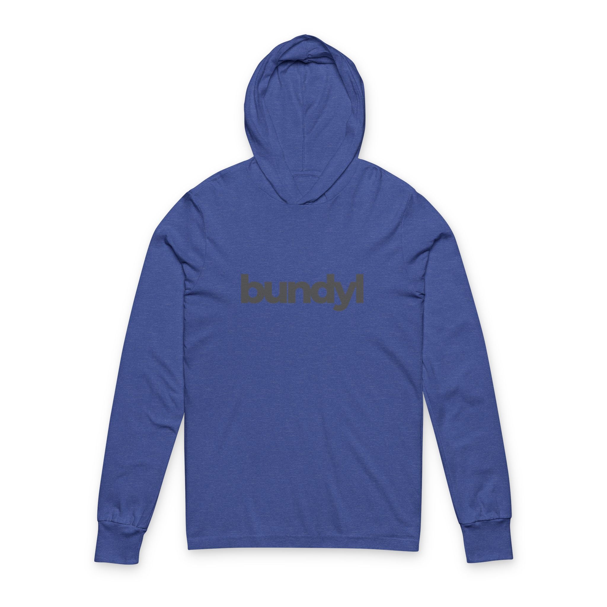 bundyl Logo Hooded Long Sleeve Hooded Tee - Grey
